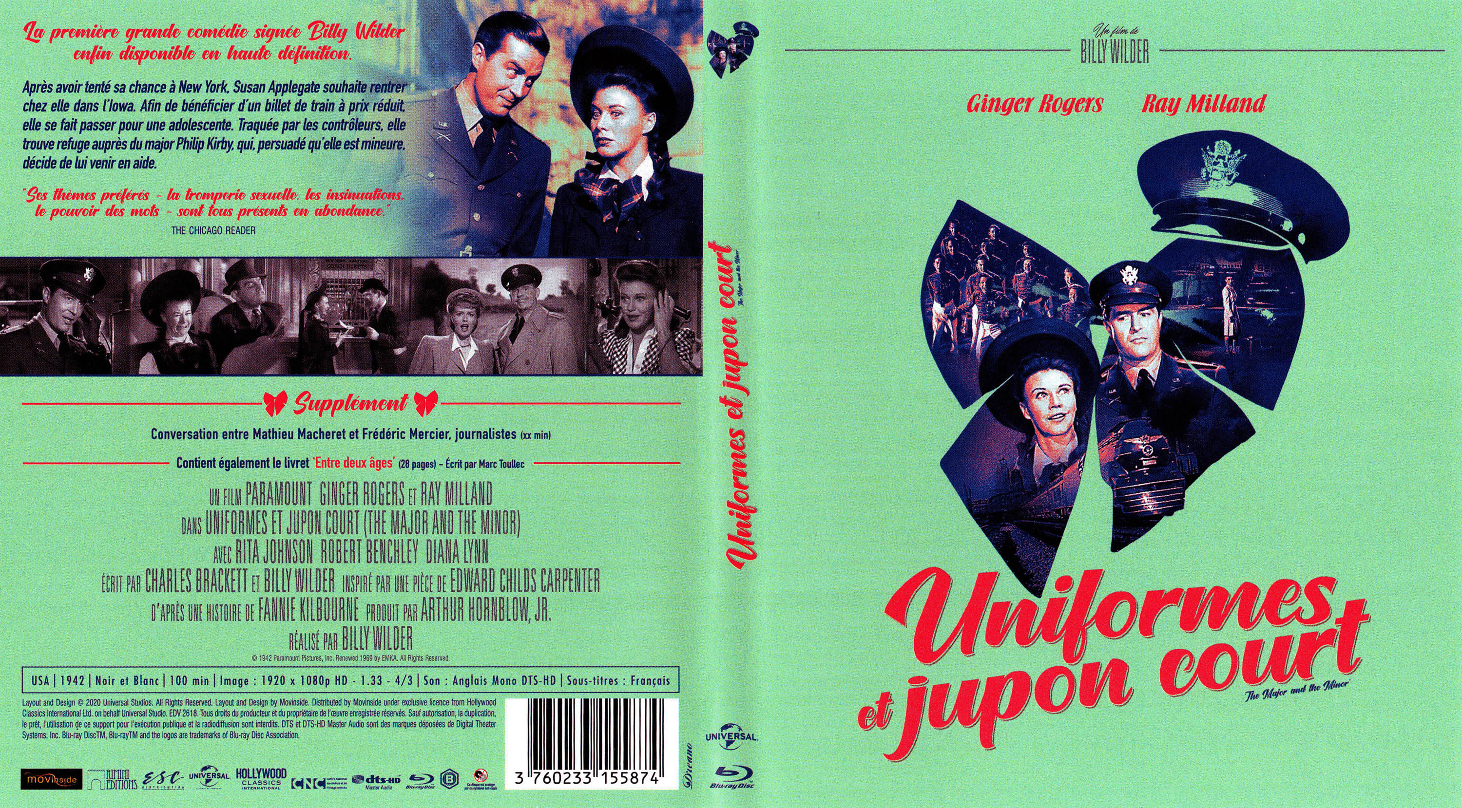 Jaquette DVD Uniformes et jupon court (BLU-RAY)