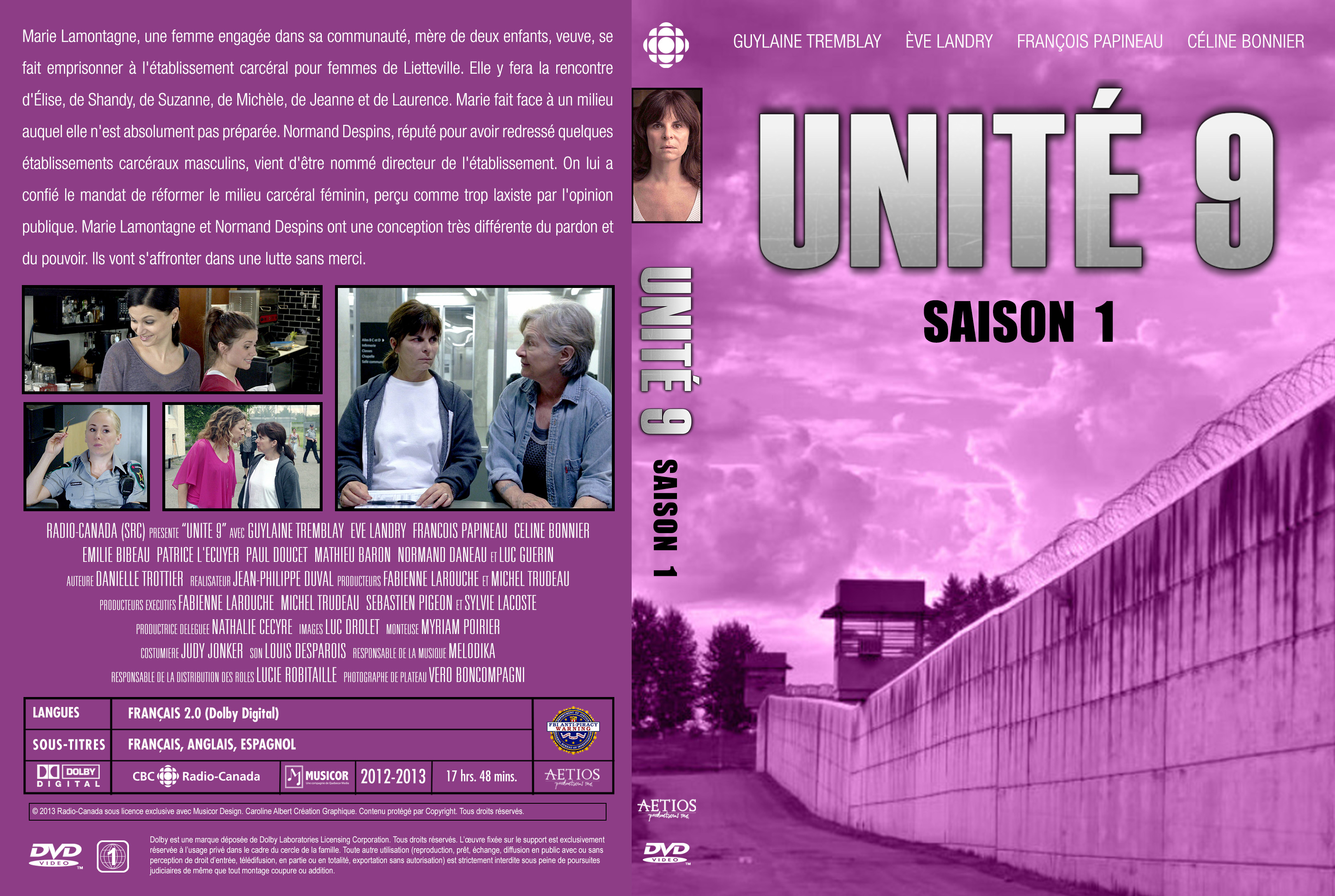 Jaquette DVD Unit 9 saison 1 custom