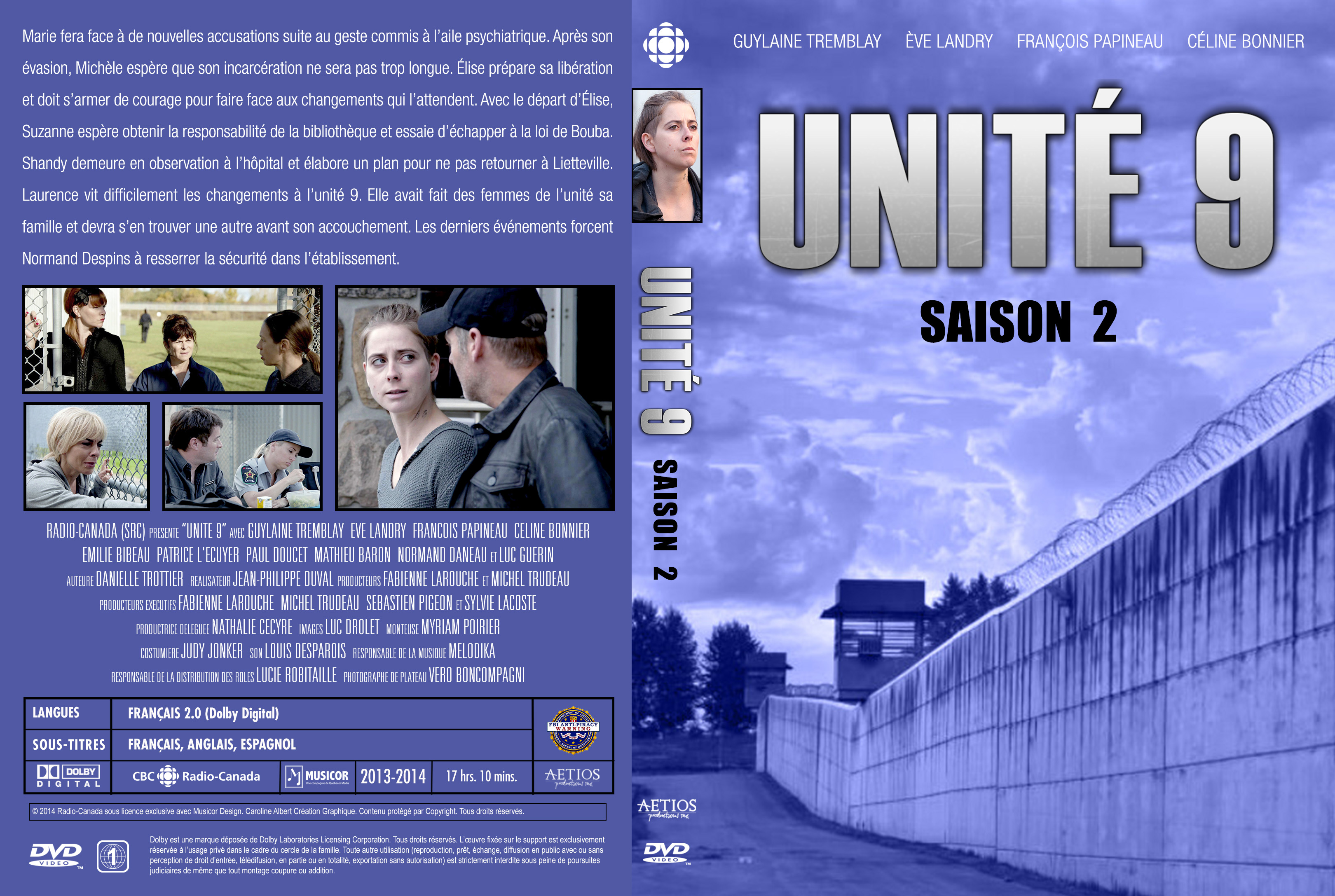 Jaquette DVD Unit 9 saison 2 custom