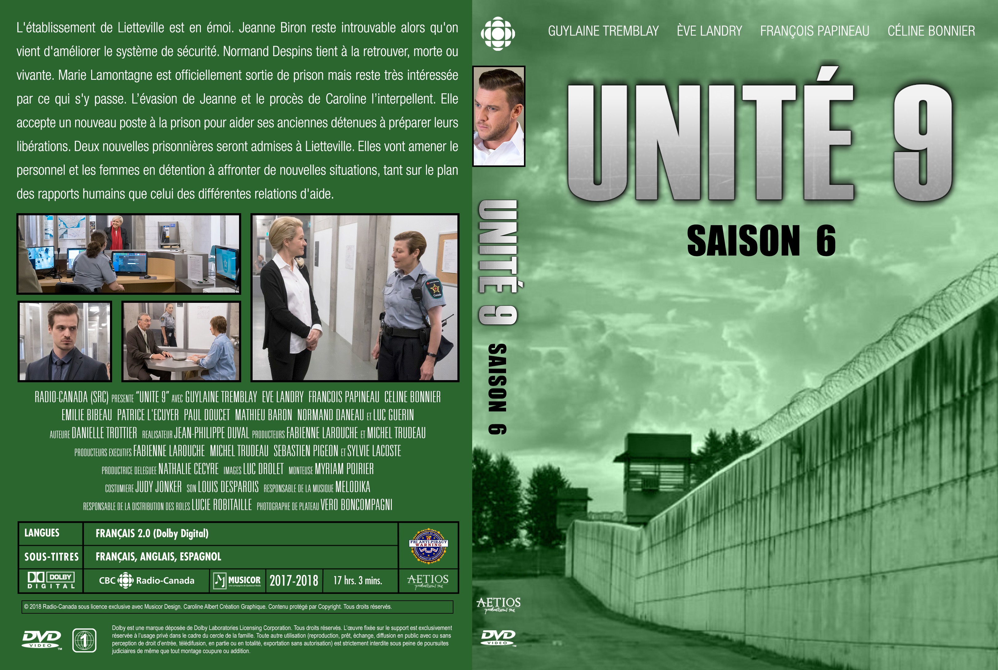 Jaquette DVD Unit 9 saison 6 custom