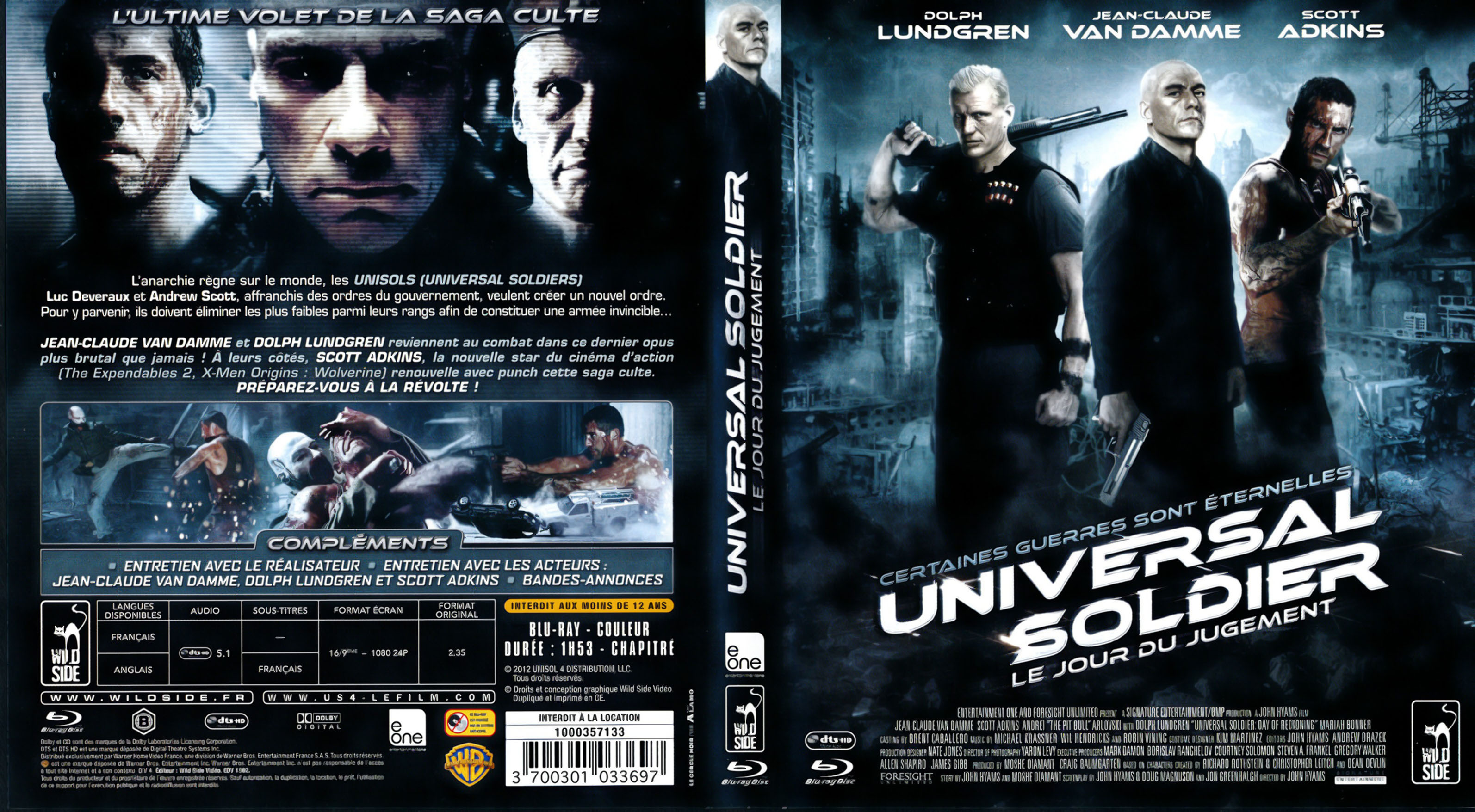 Jaquette DVD Universal Soldier Le Jour du Jugement (BLU RAY)