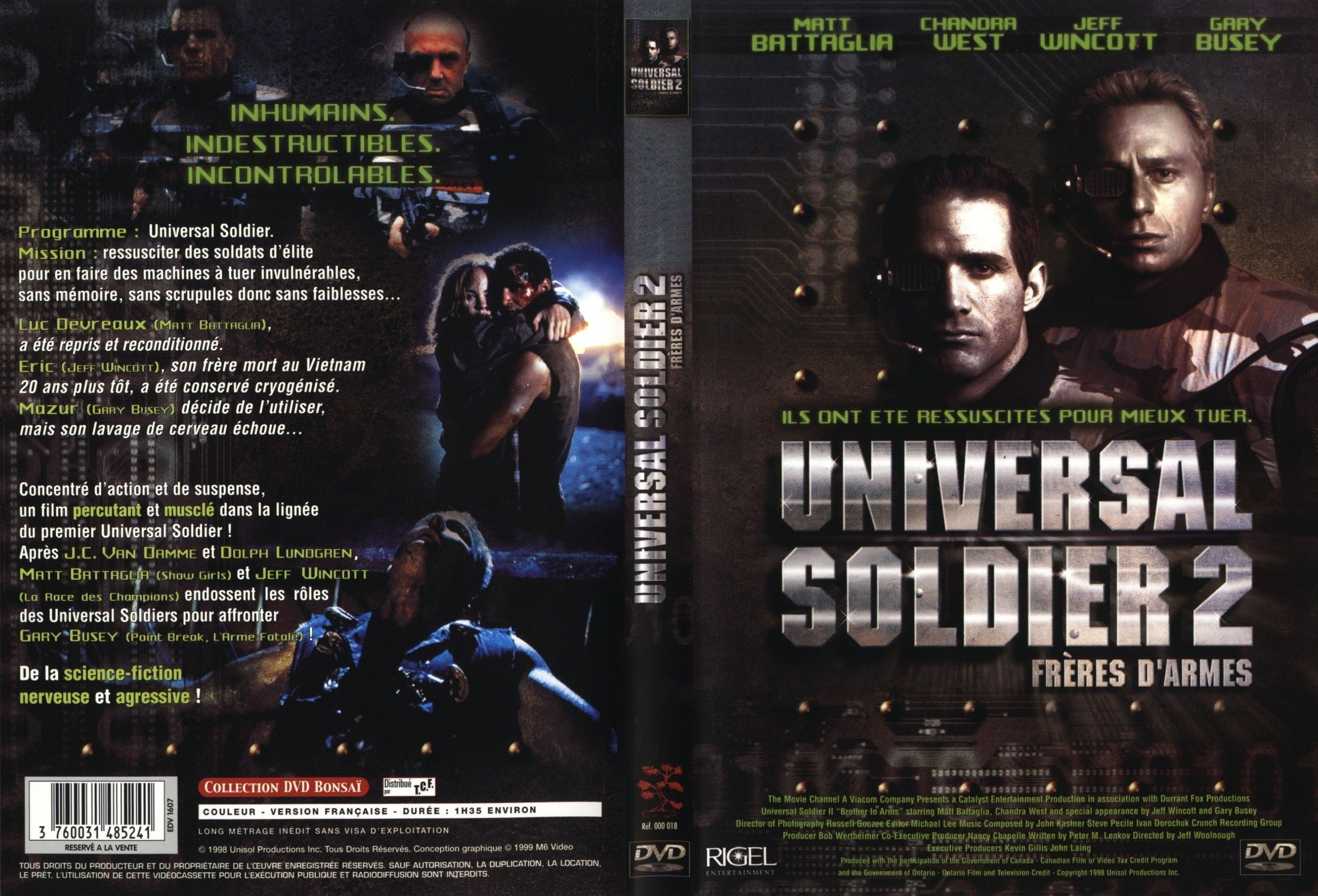Jaquette DVD Universal soldier 2