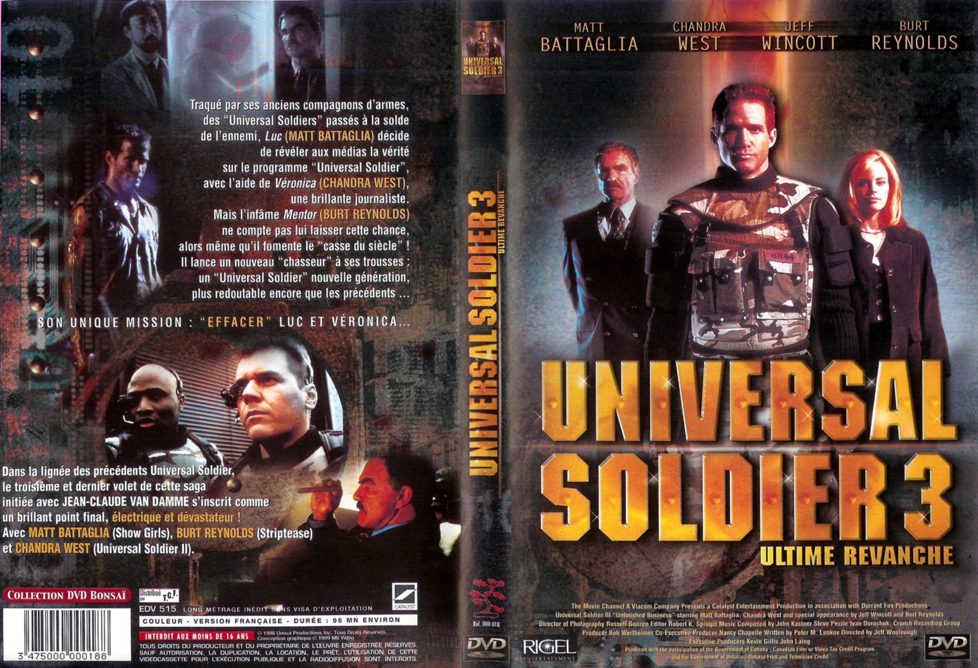 Jaquette DVD Universal soldier 3