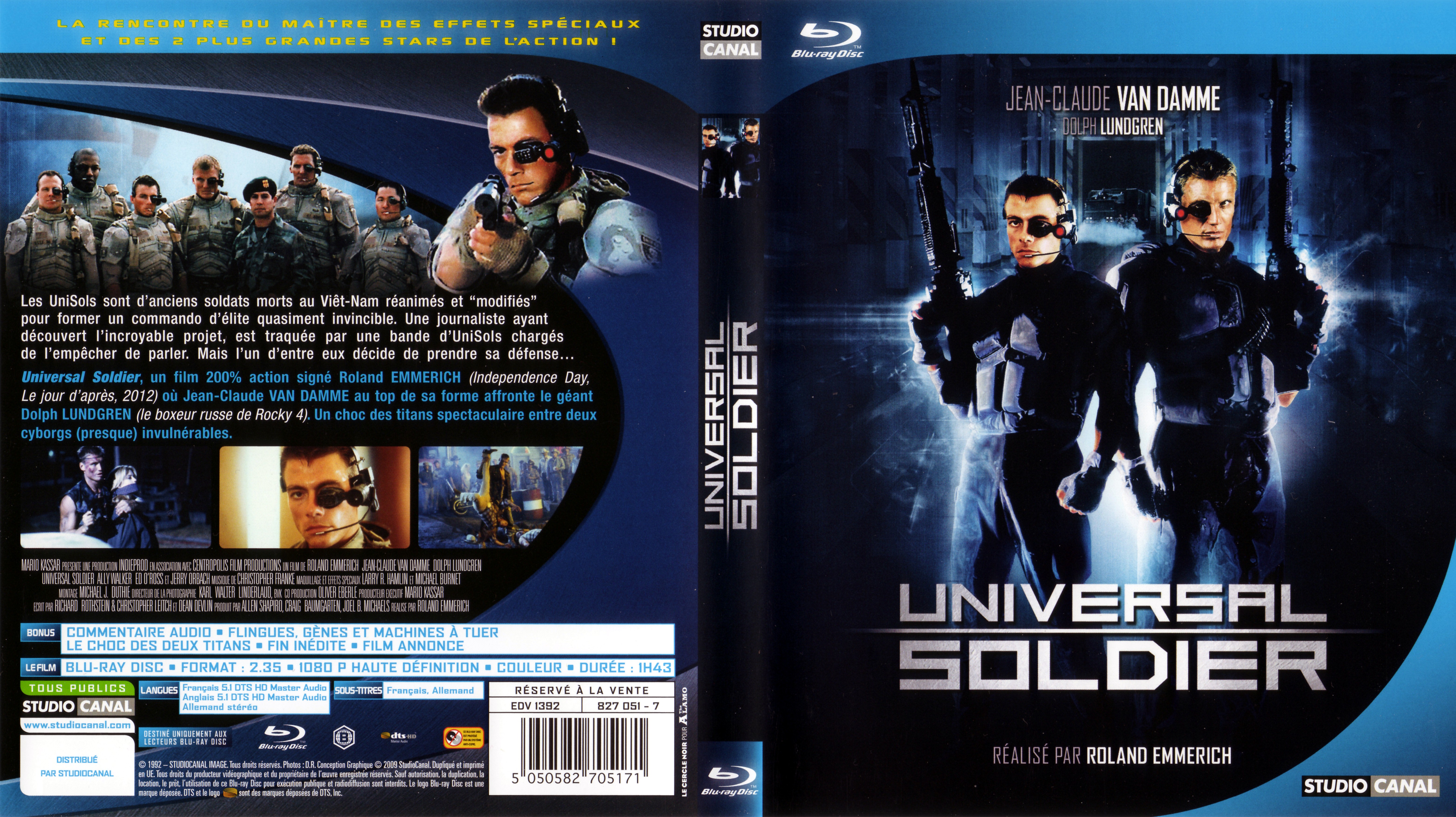 Jaquette DVD Universal soldier (BLU-RAY)