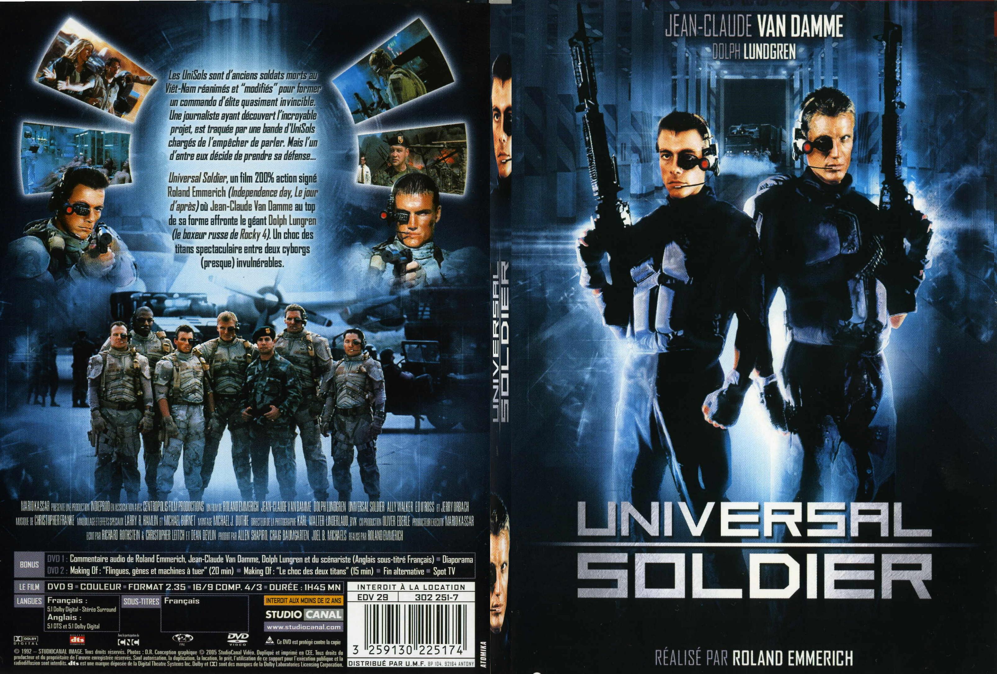 Jaquette DVD Universal soldier - SLIM