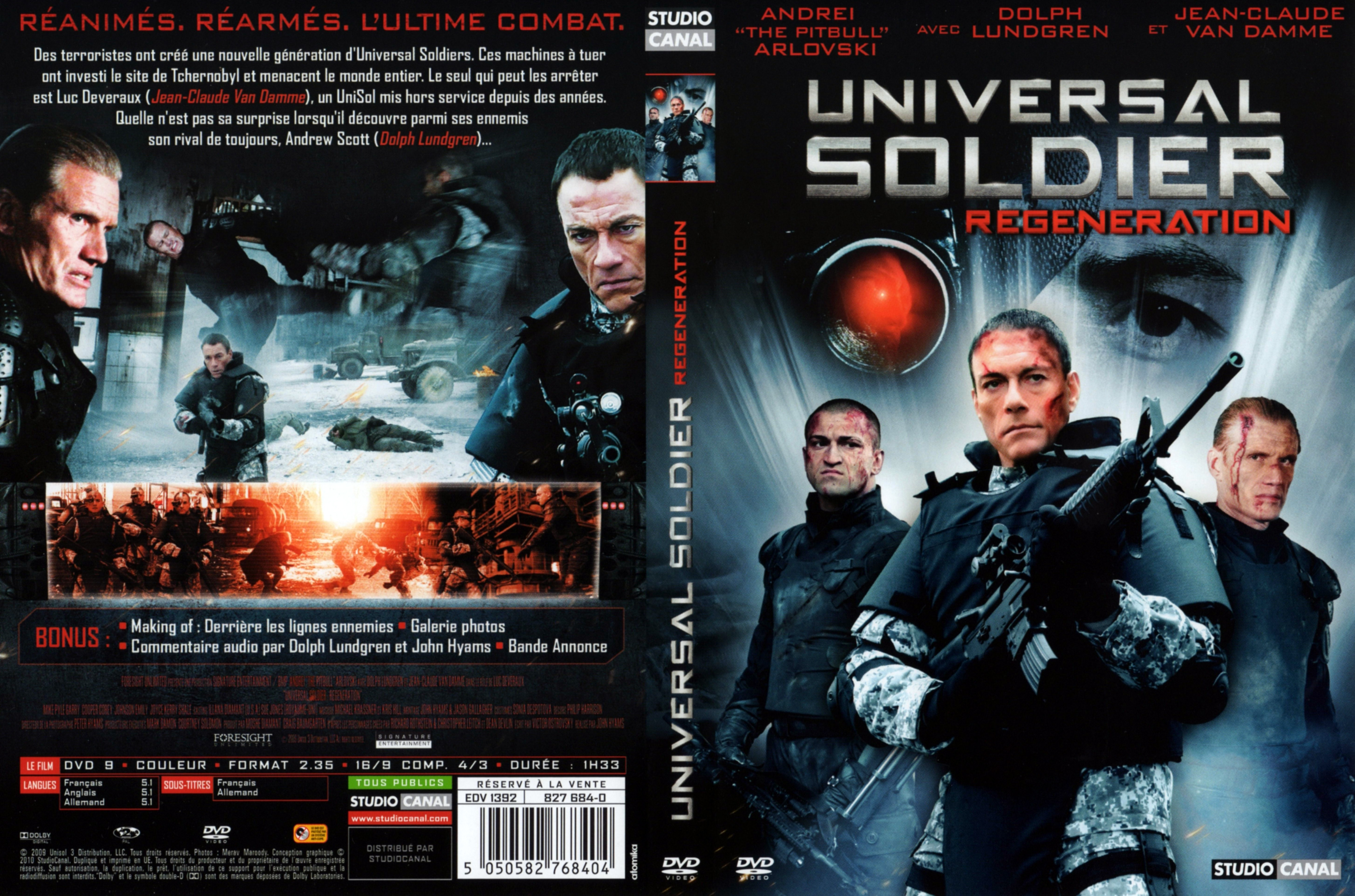 Jaquette DVD Universal soldier regeneration