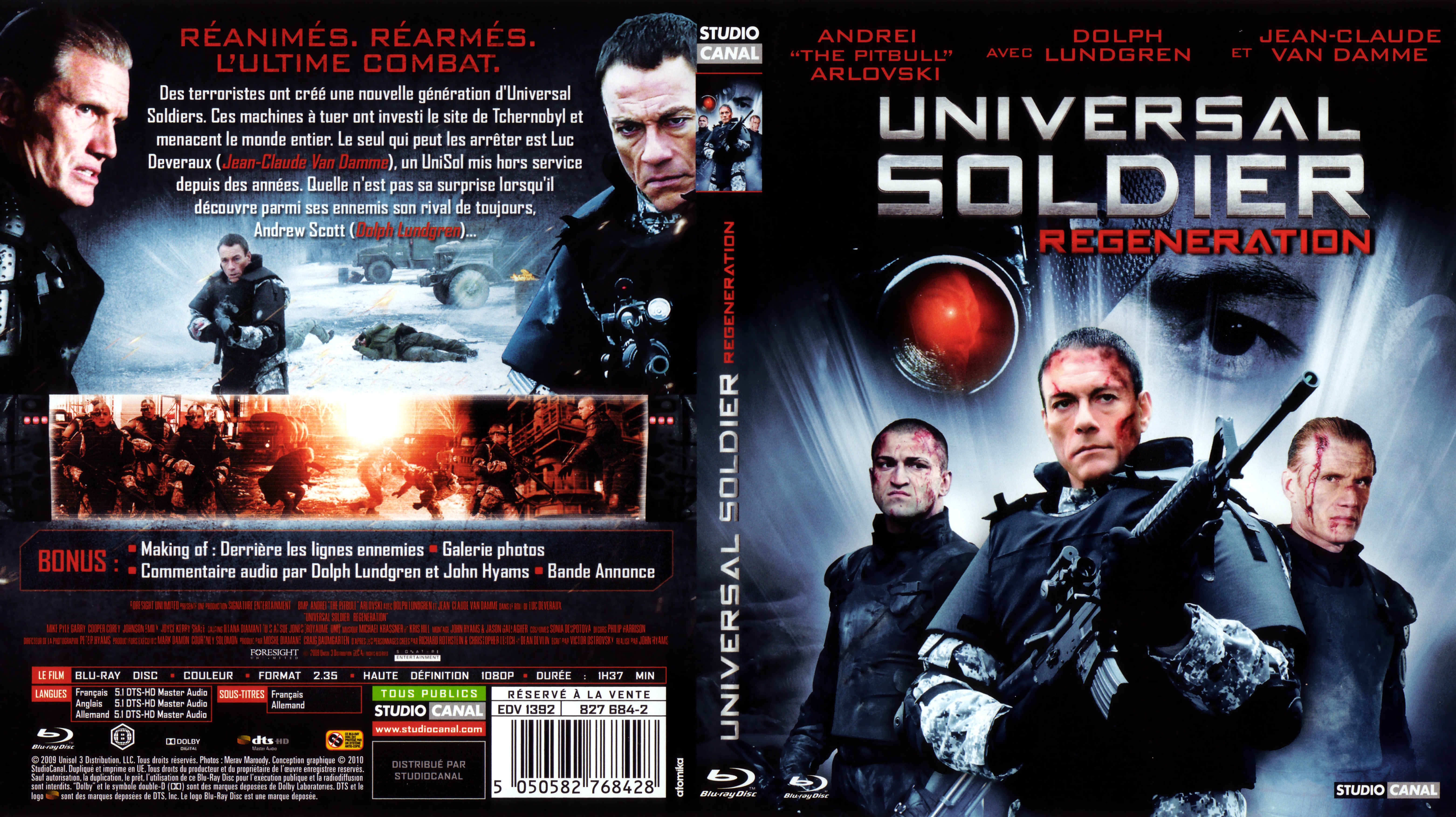 Jaquette DVD Universal soldier regeneration (BLU-RAY)