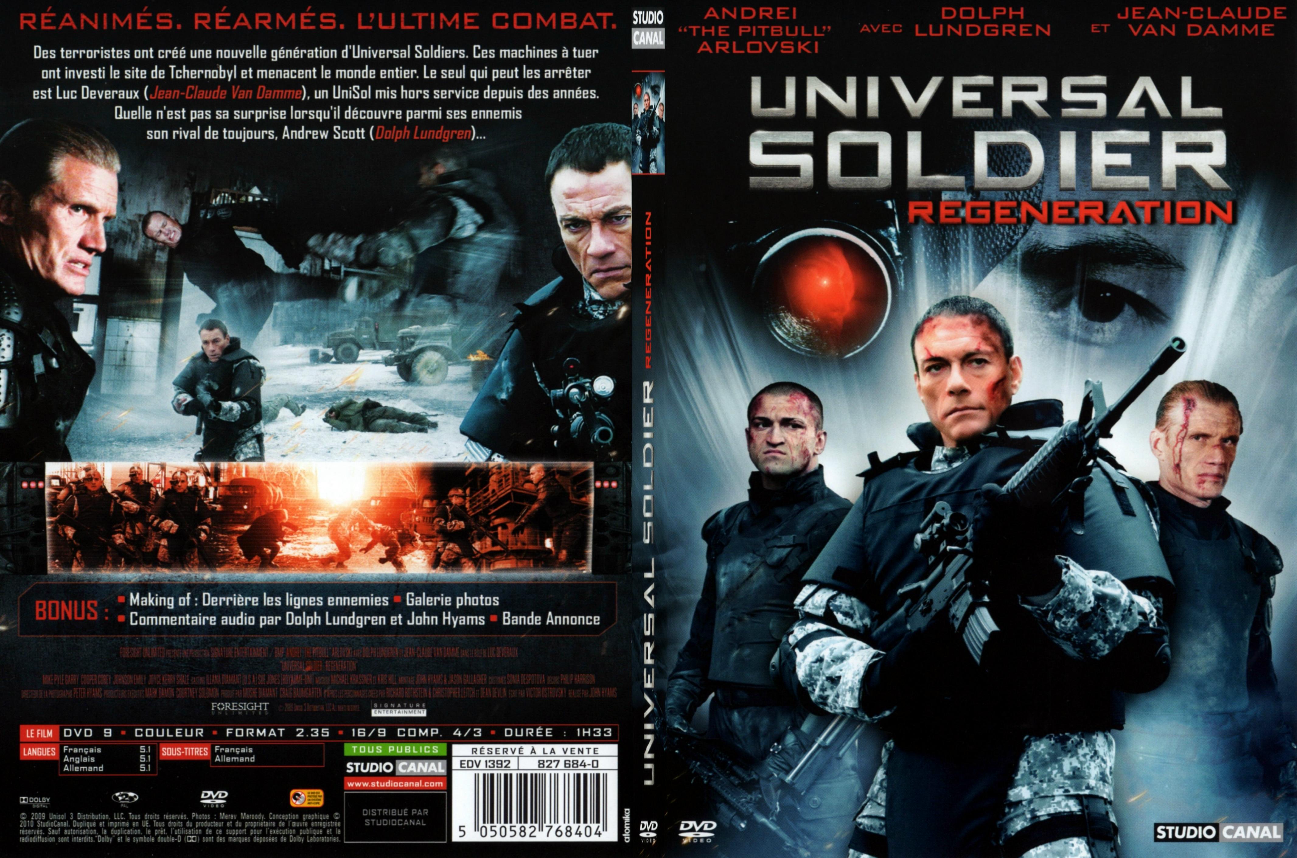 Jaquette DVD Universal soldier regeneration - SLIM