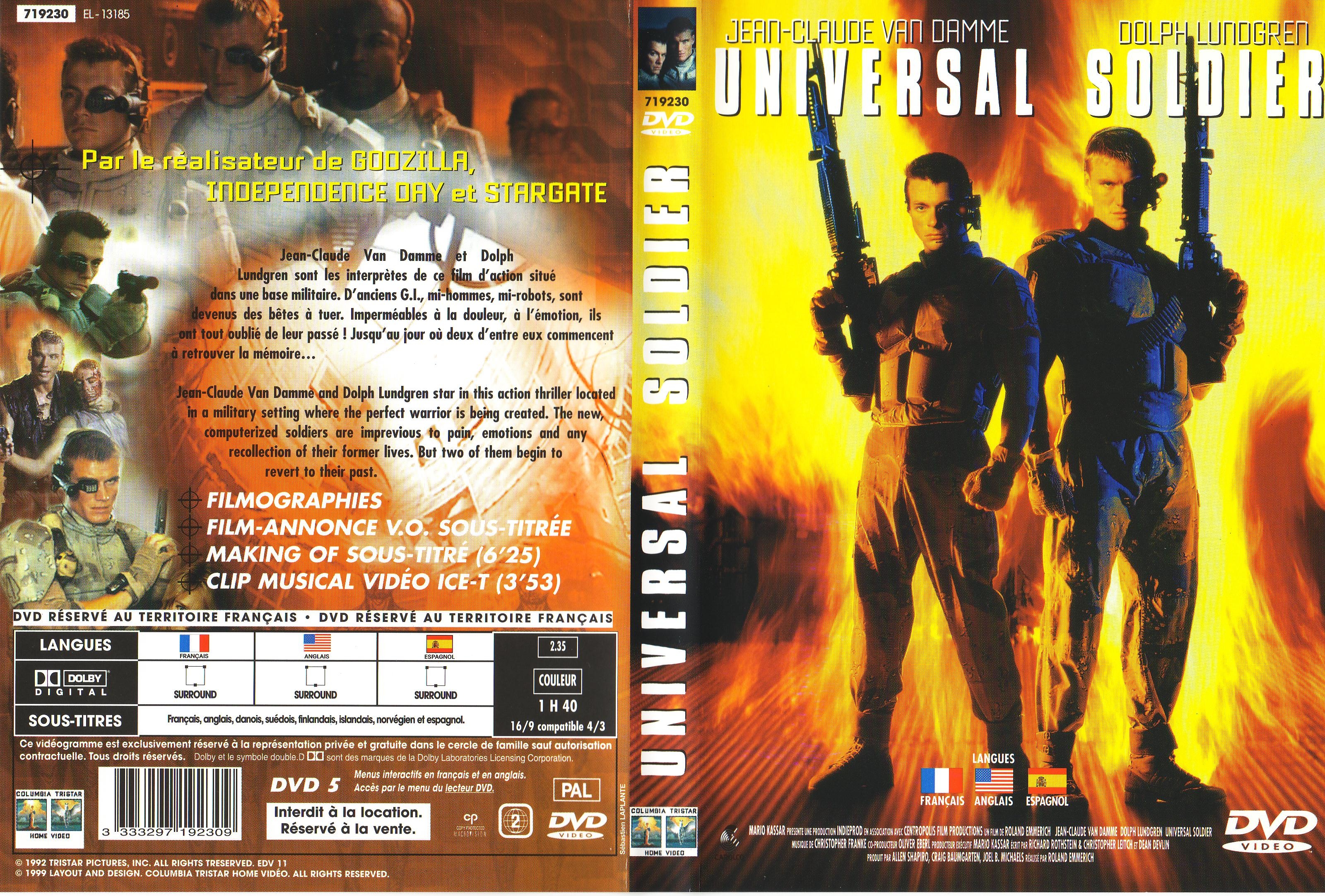Jaquette DVD Universal soldier v2