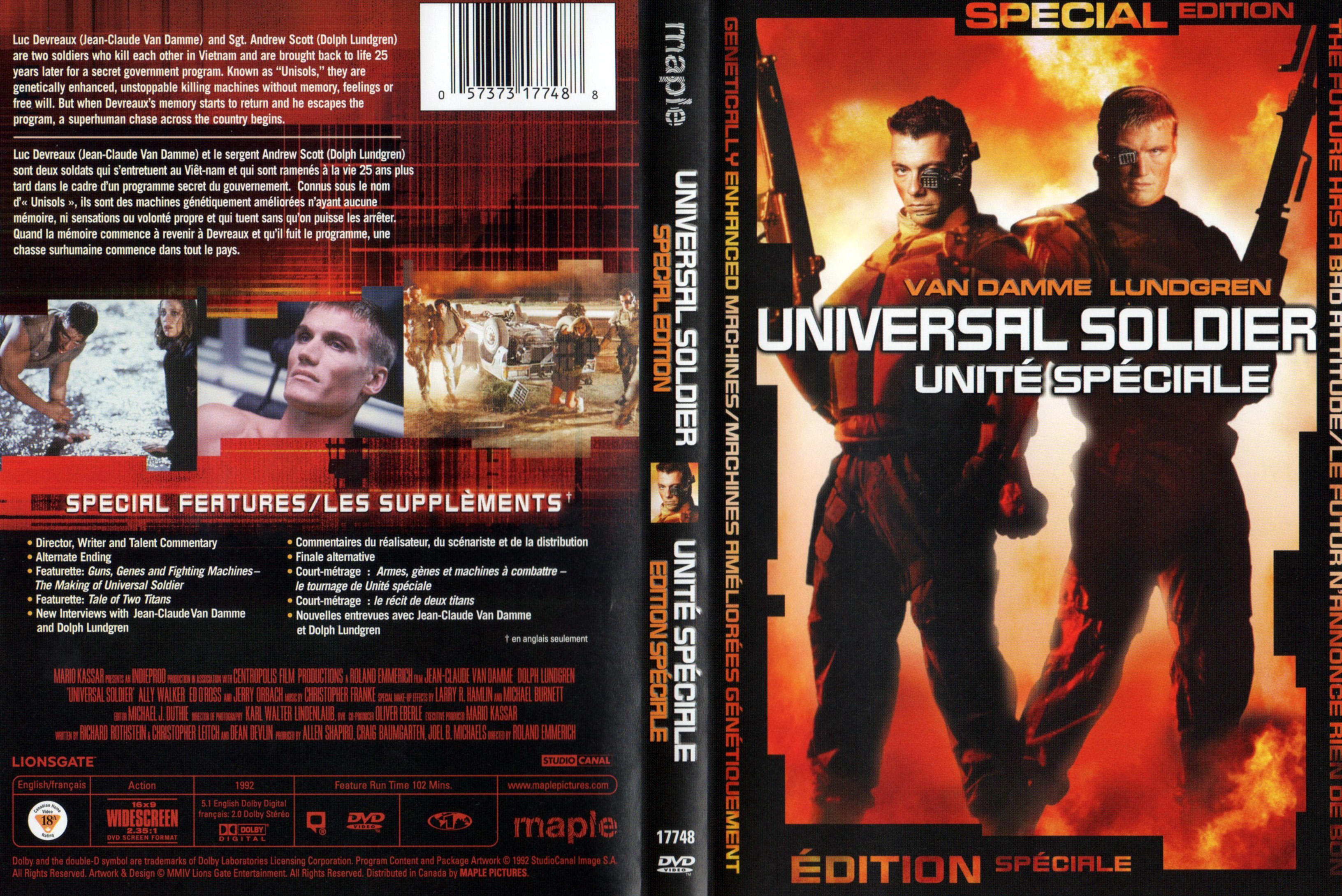Jaquette DVD Universal soldier v4