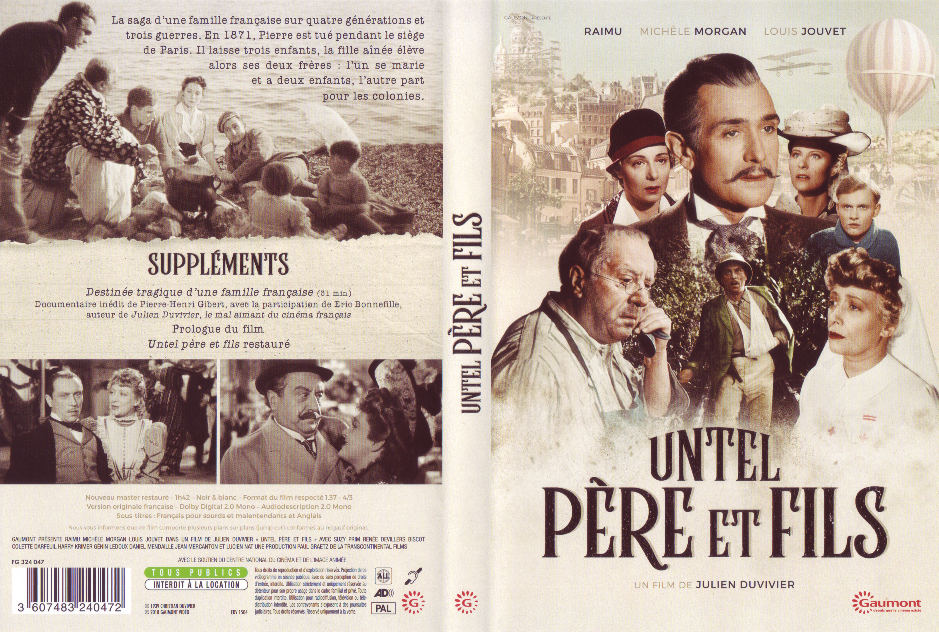 Jaquette DVD Untel pre et fils