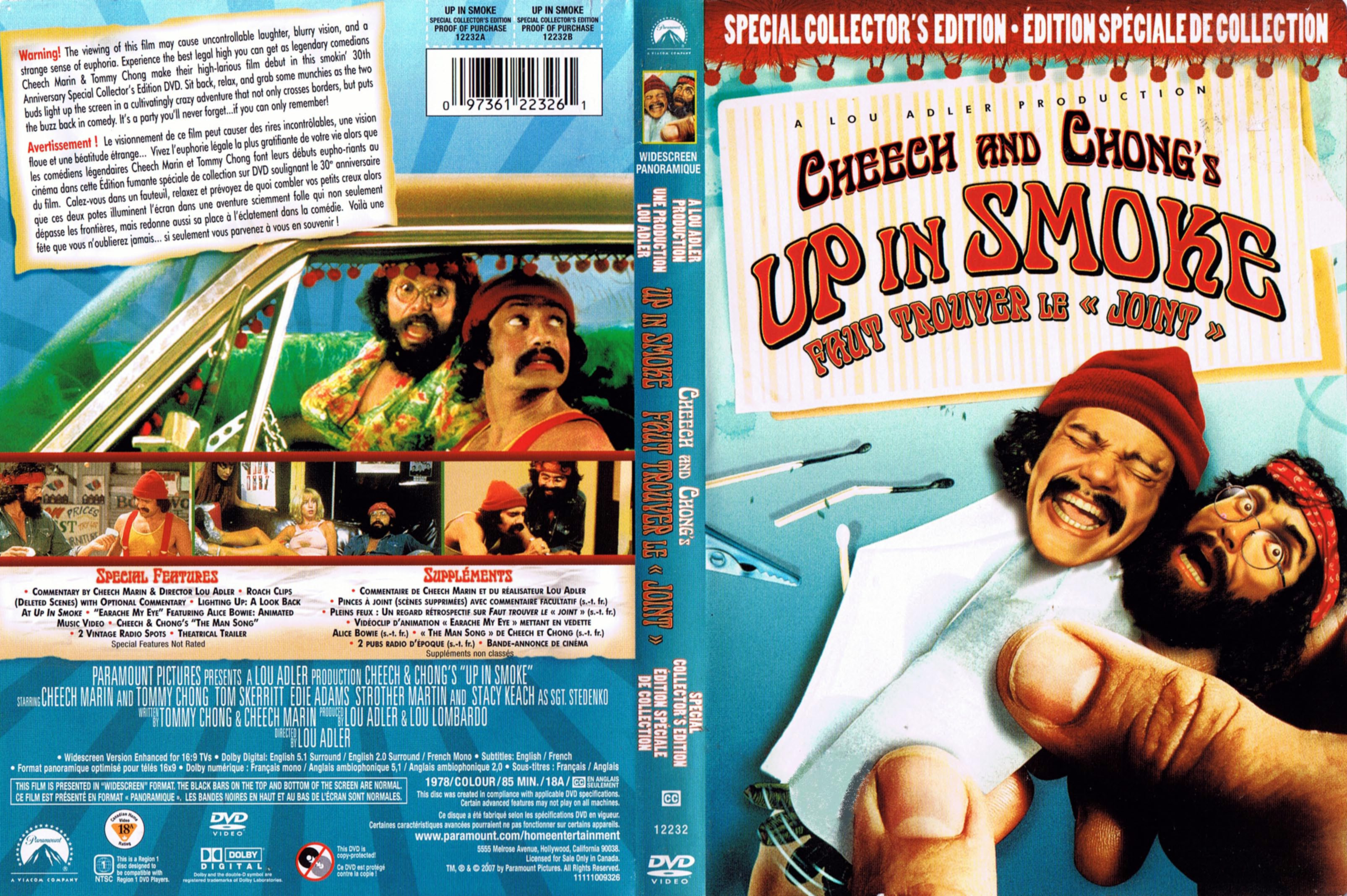 Jaquette DVD Up in smoke Faut trouver le joint (Canadienne)
