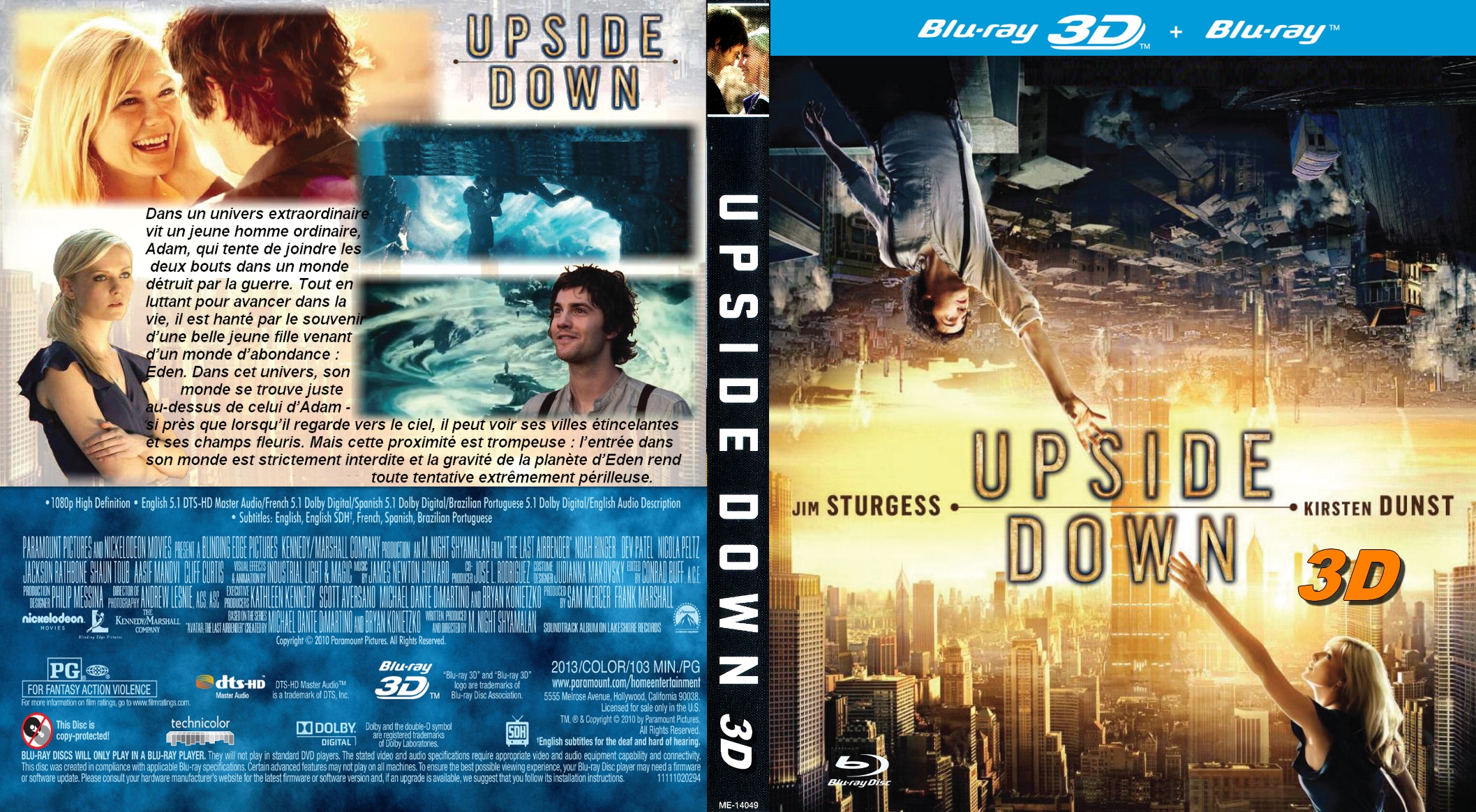Jaquette DVD Upside Down custom (BLU-RAY)