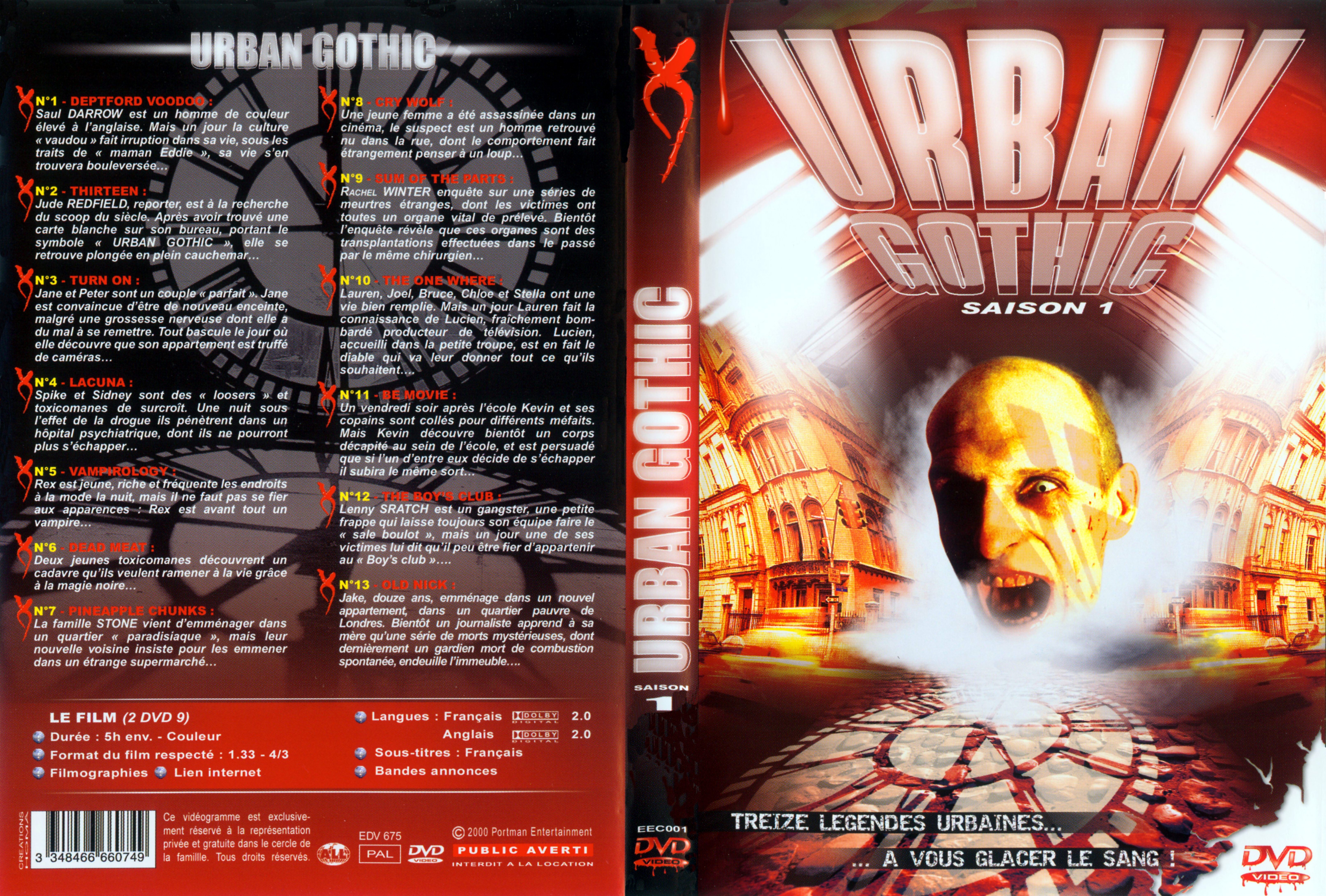 Jaquette DVD Urban Gothic saison 1
