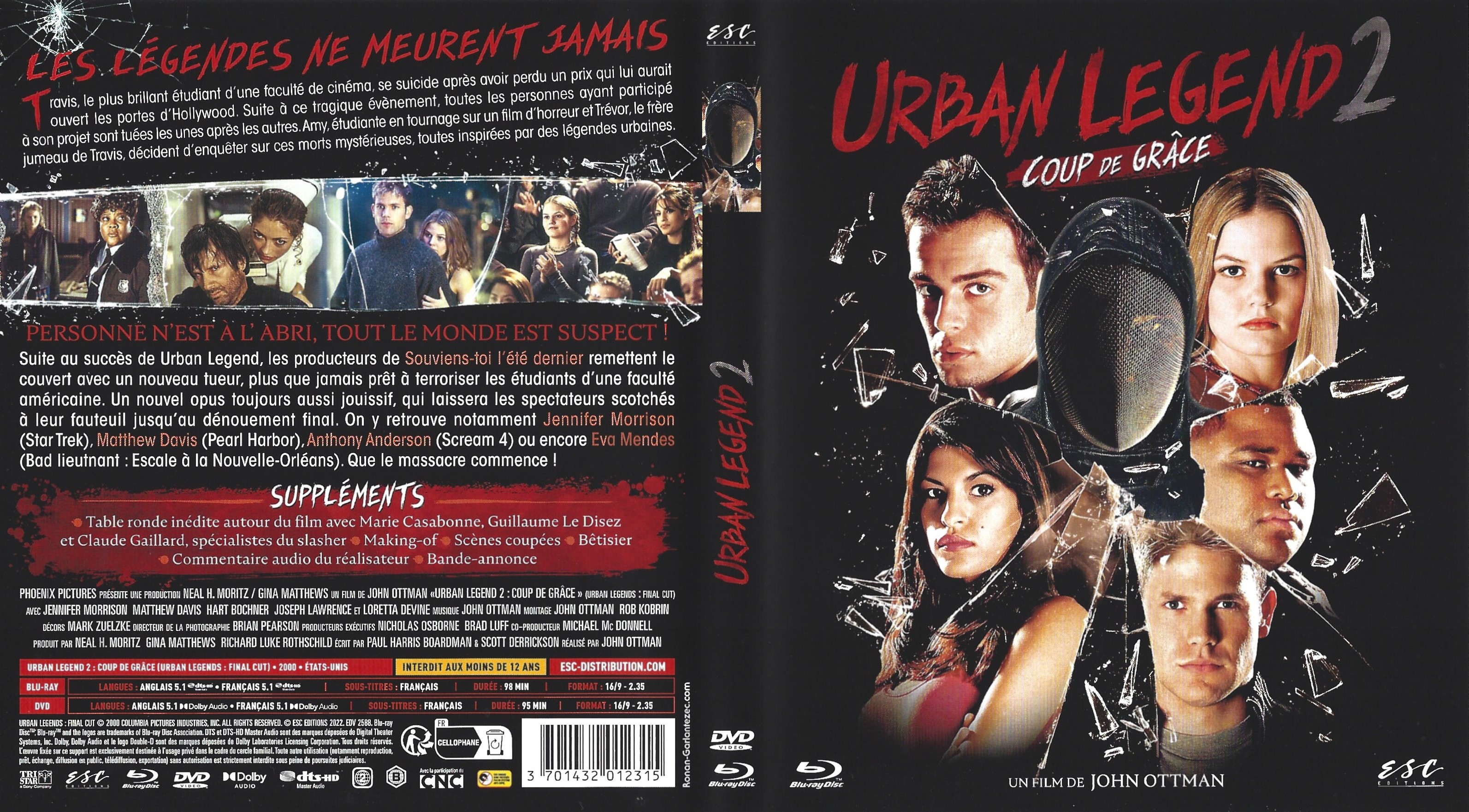 Jaquette DVD Urban Legend 2 (BLU-RAY)