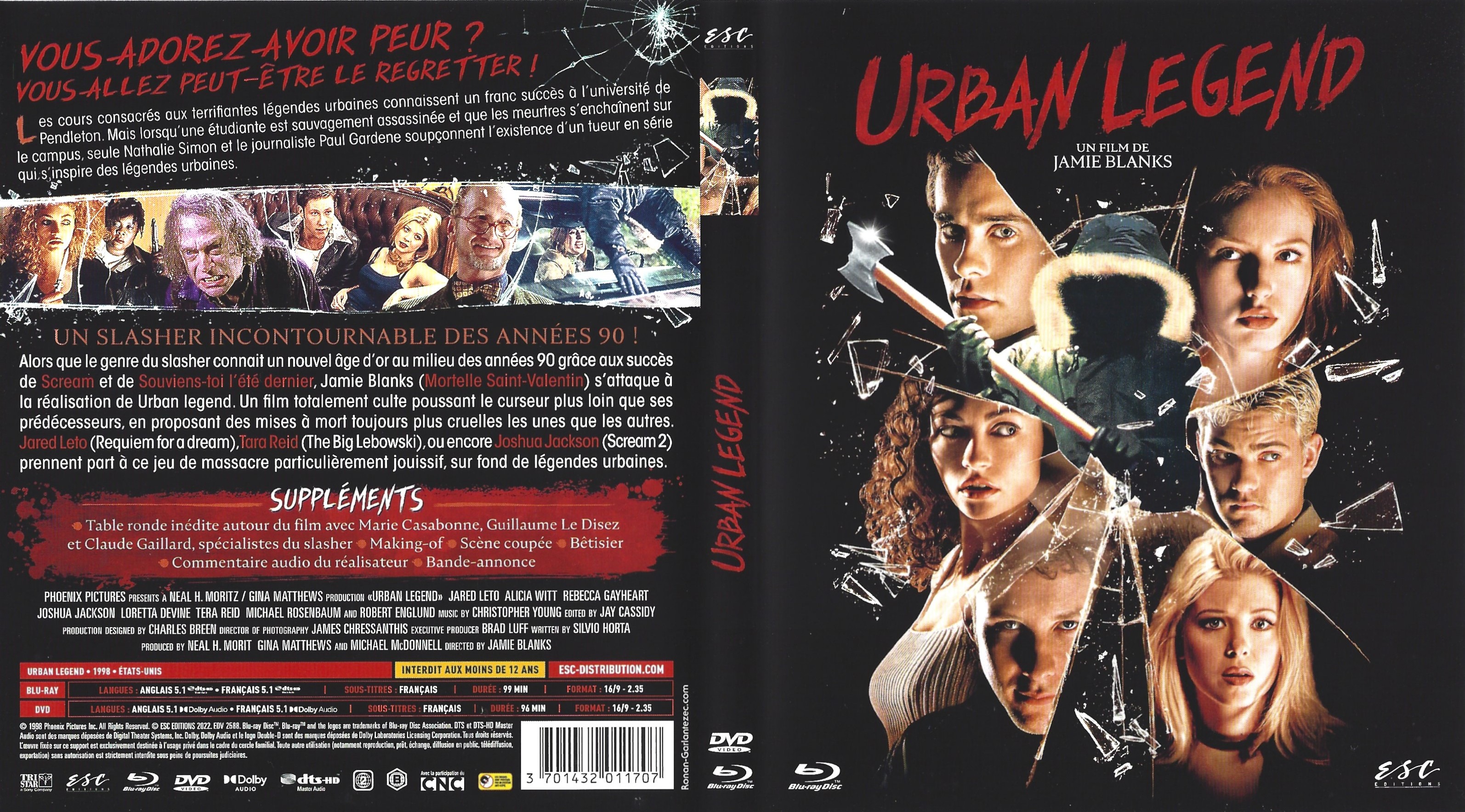 Jaquette DVD Urban Legend (BLU-RAY)