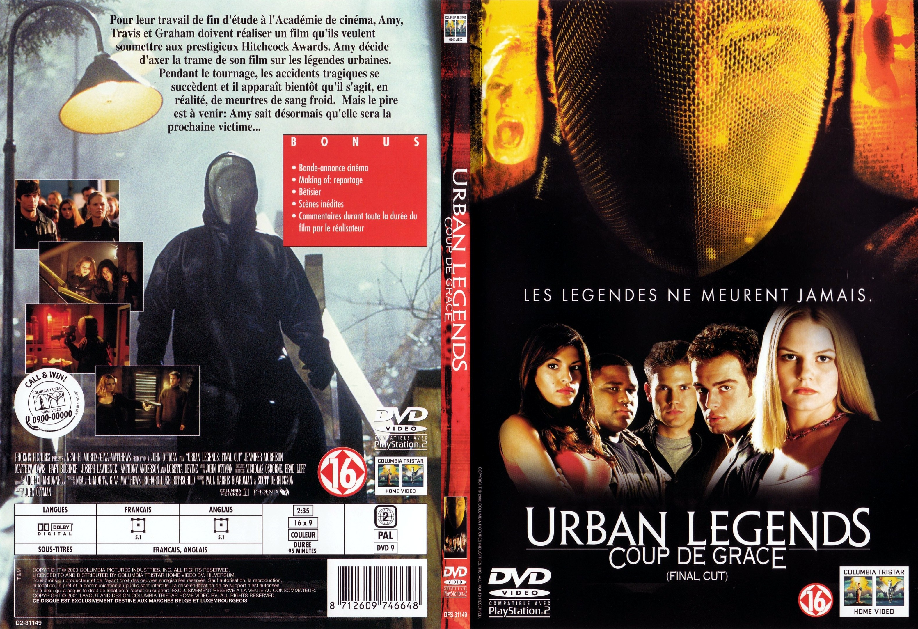 Jaquette DVD Urban legend 2 - SLIM