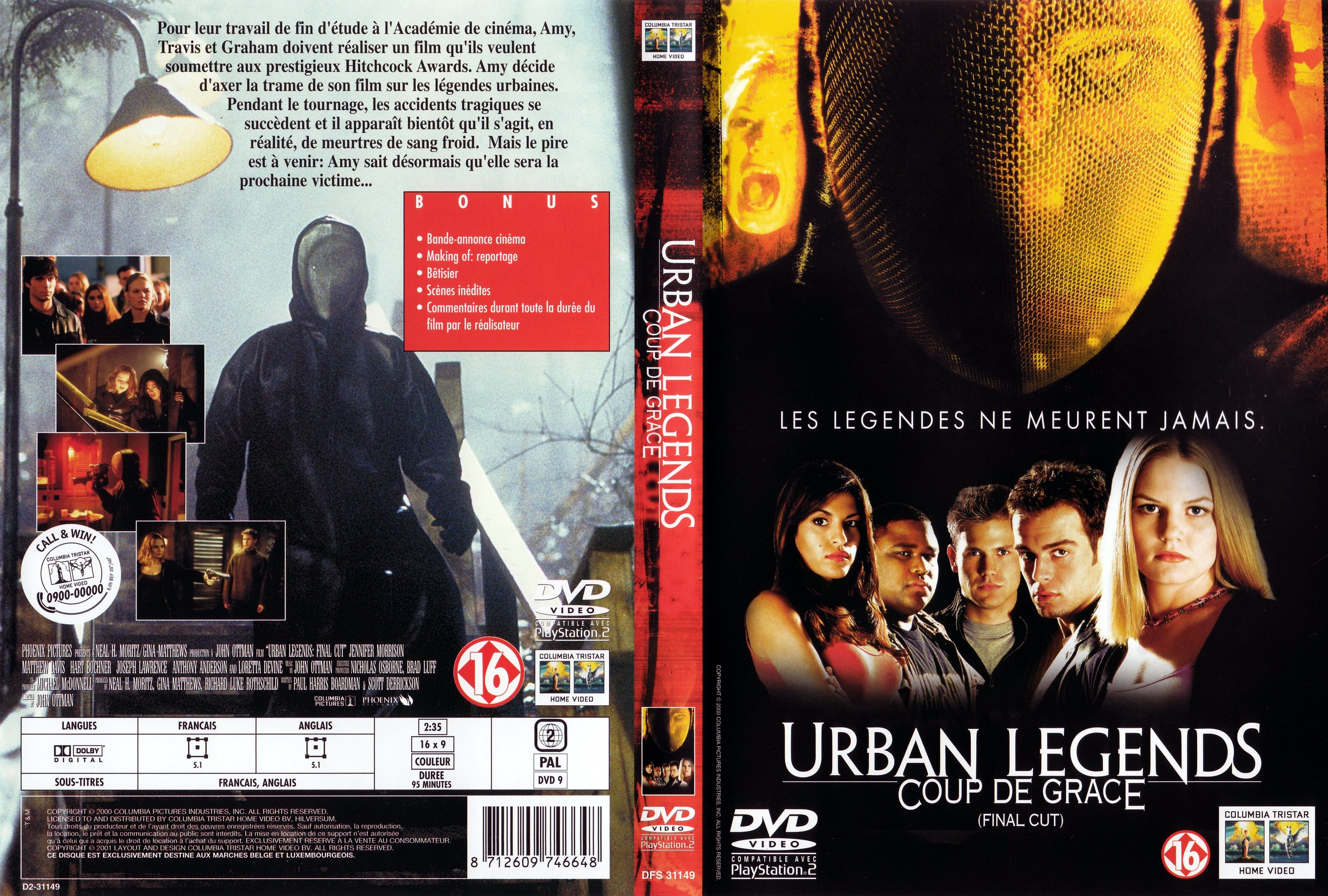 Jaquette DVD Urban legend 2 v2