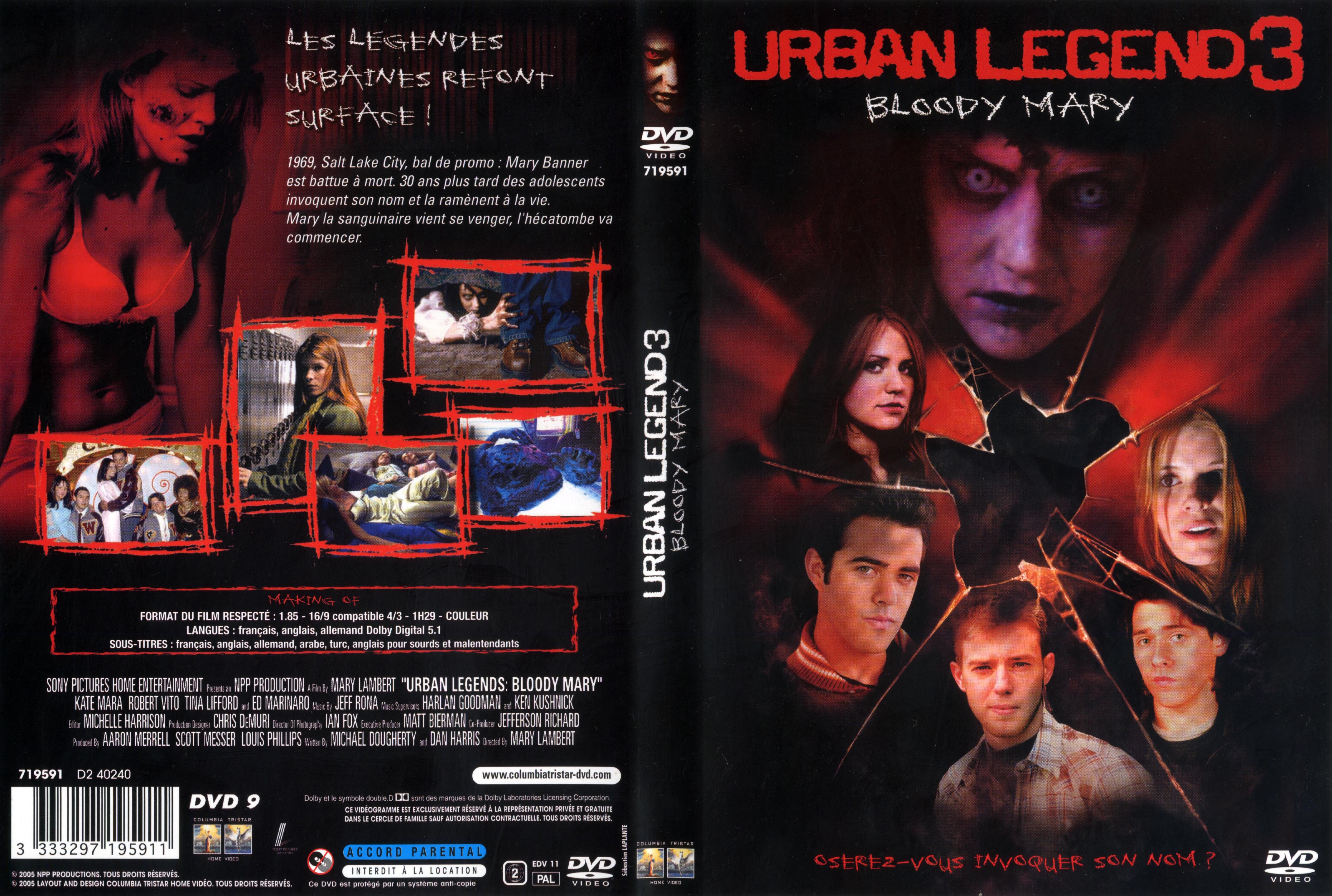 Jaquette DVD Urban legend 3