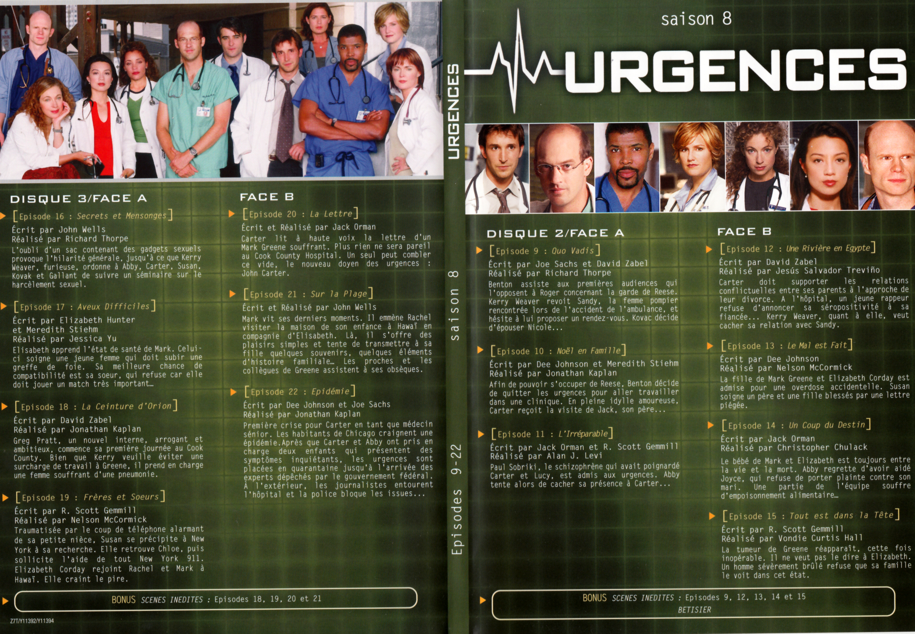 Jaquette DVD Urgences saison 08 DVD 2