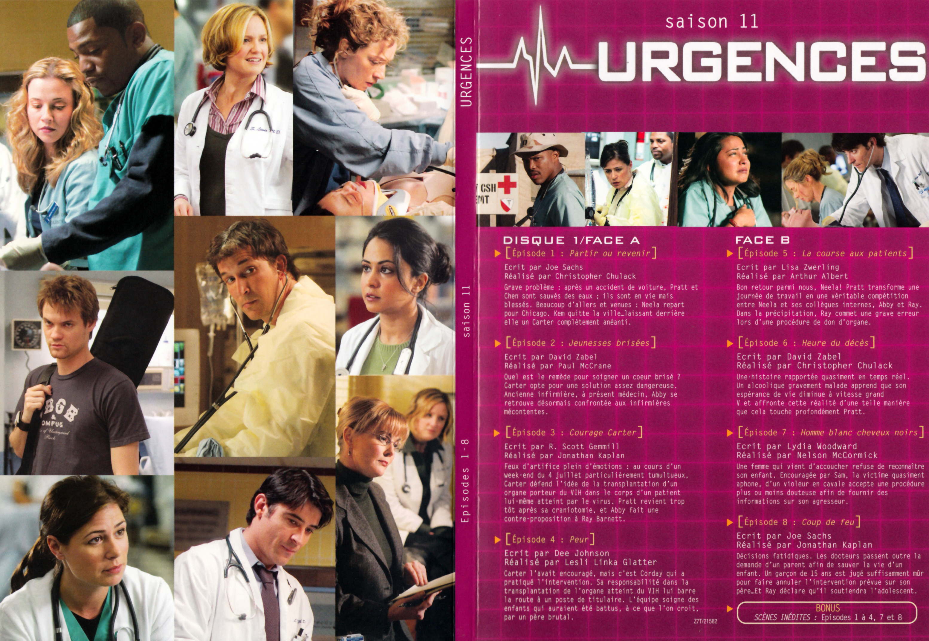 Jaquette DVD Urgences saison 11 DVD 1