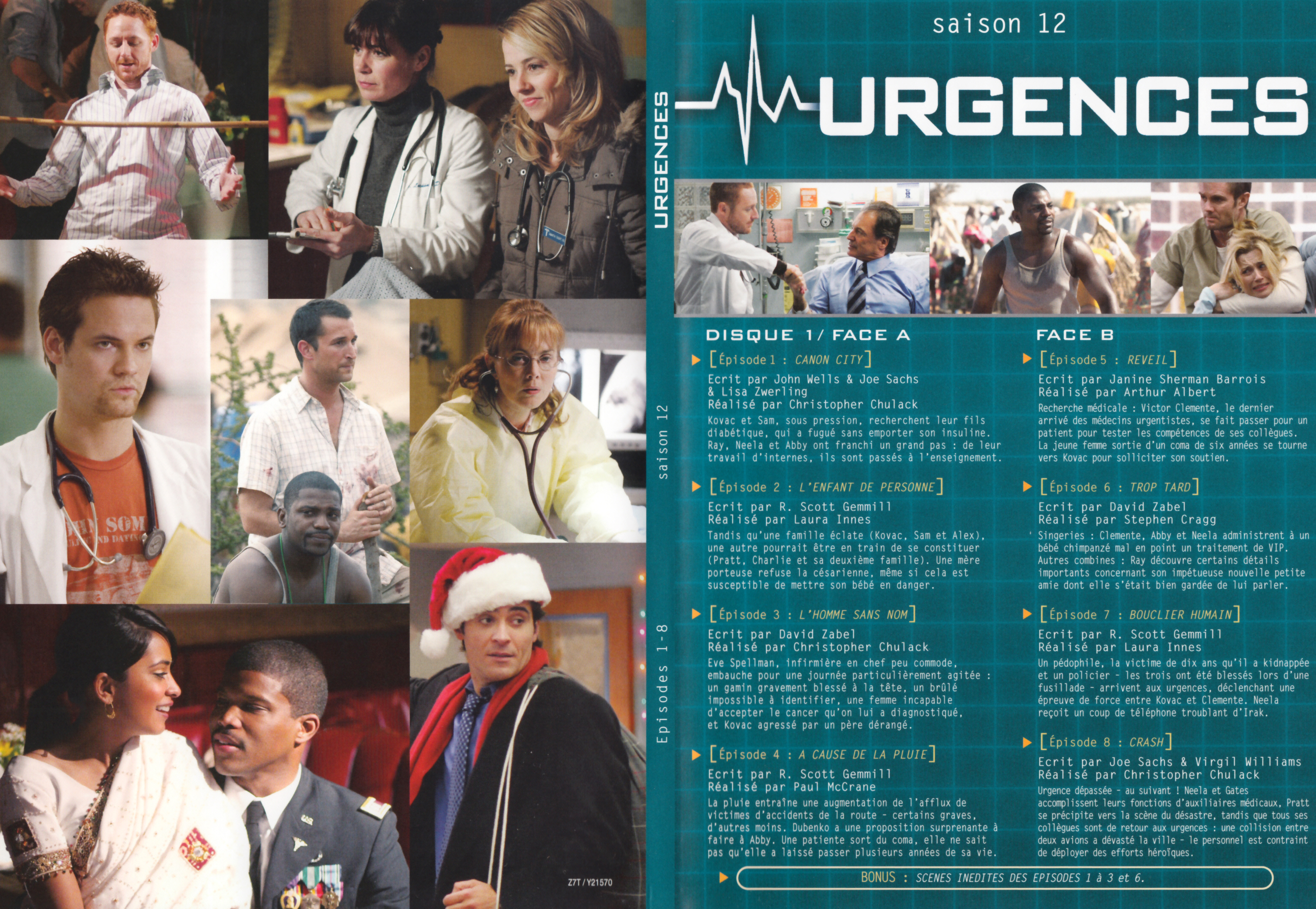 Jaquette DVD Urgences saison 12 DVD 1