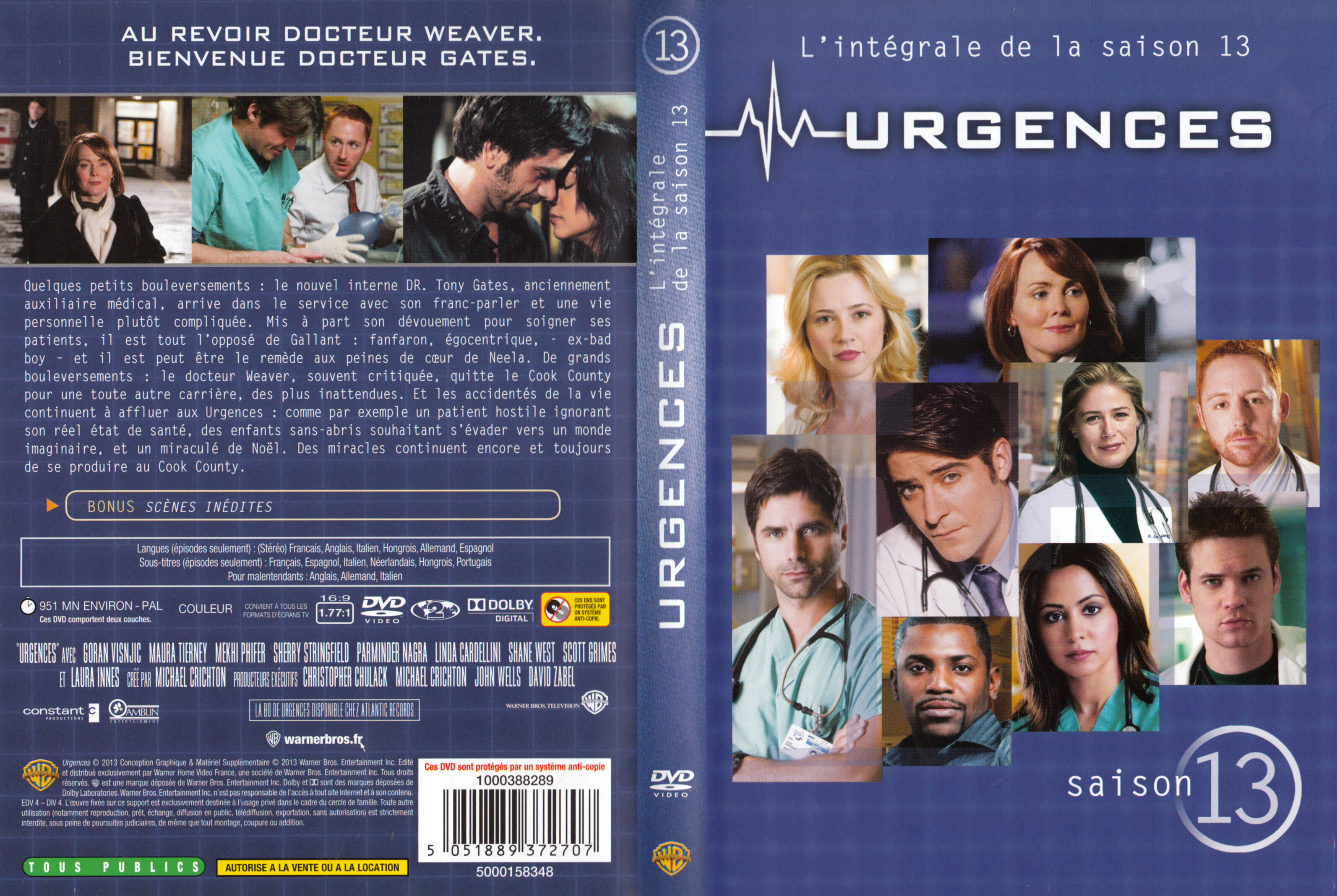 Jaquette DVD Urgences saison 13 COFFRET