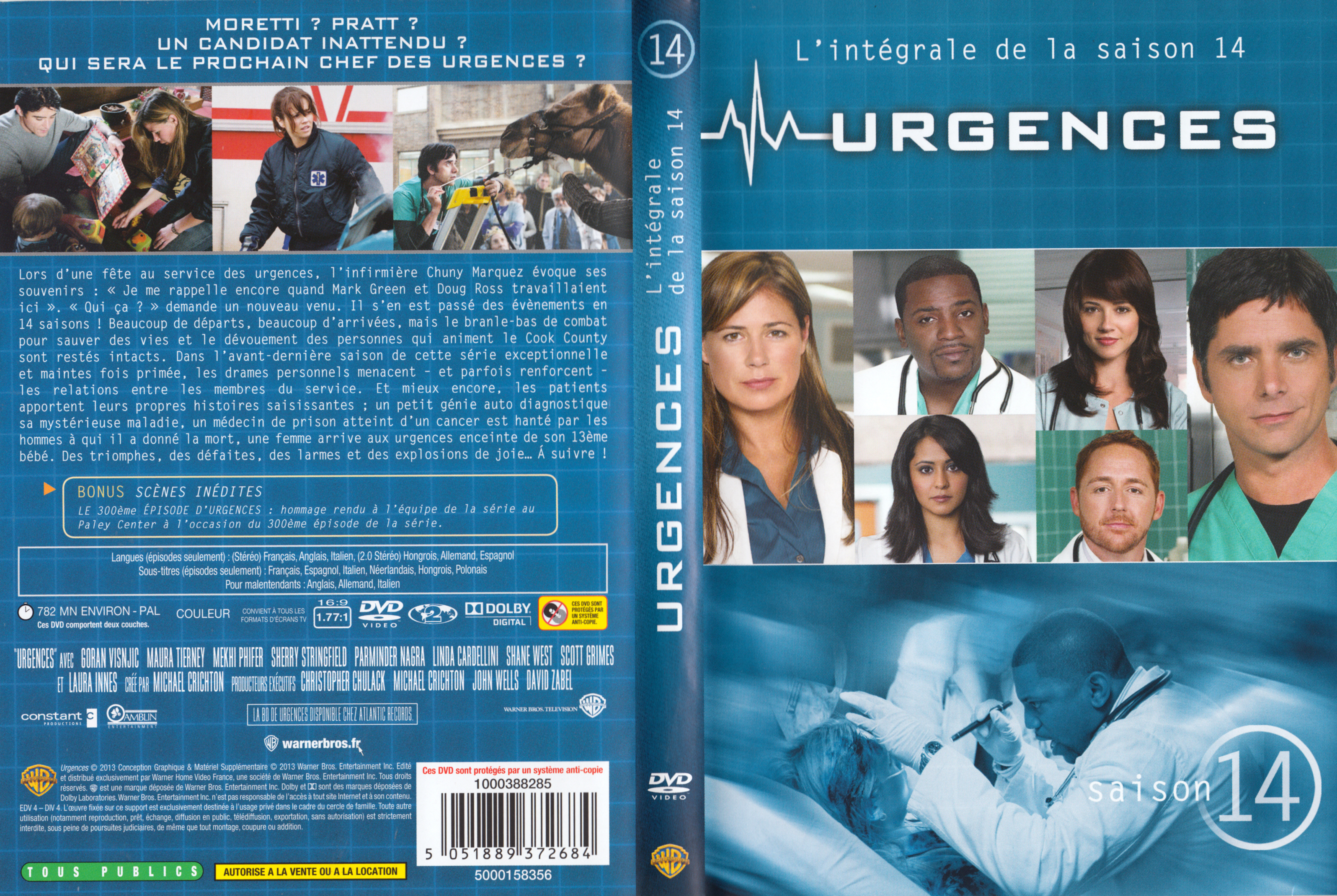 Jaquette DVD Urgences saison 14 COFFRET