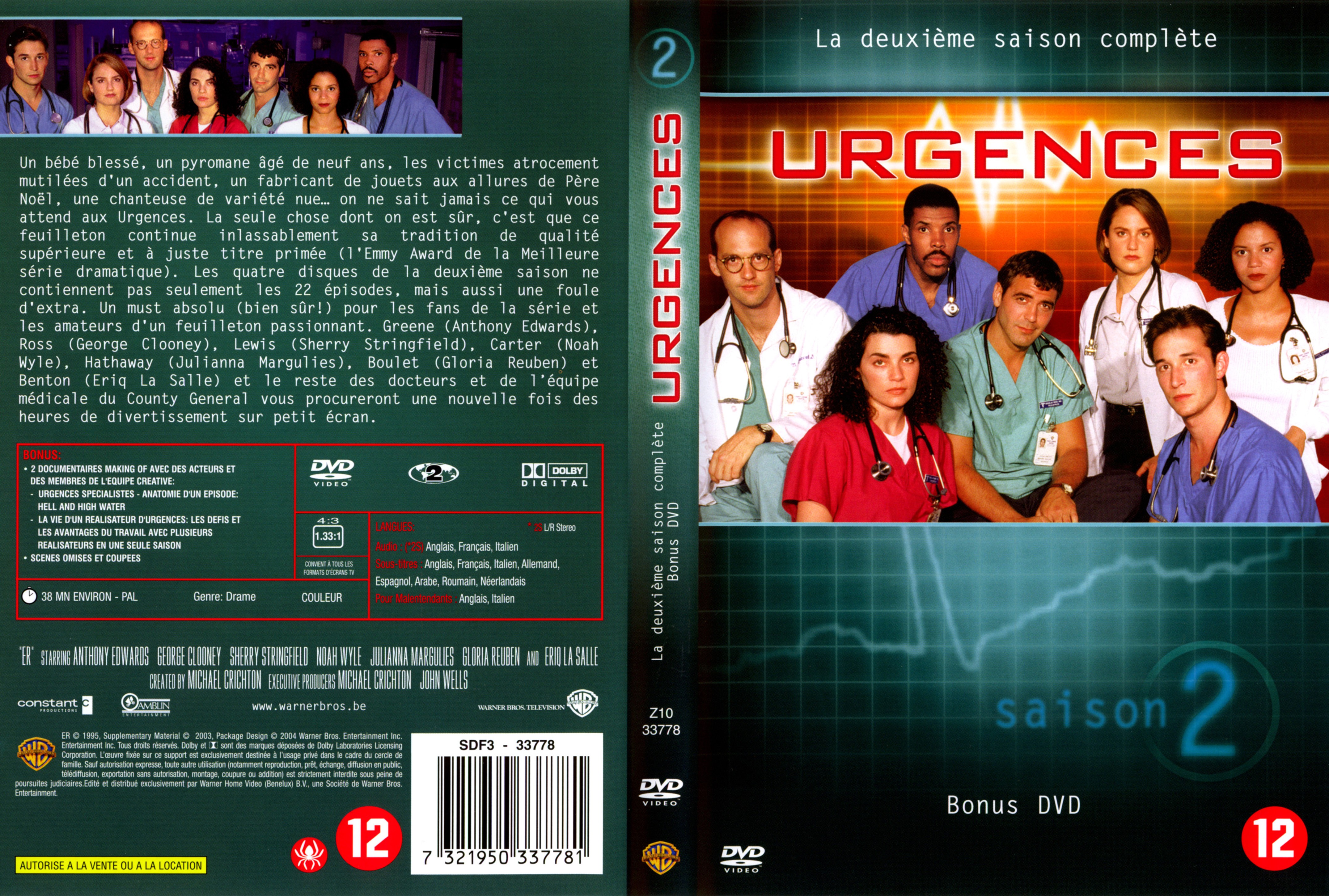 Jaquette DVD Urgences saison 2 vol 4