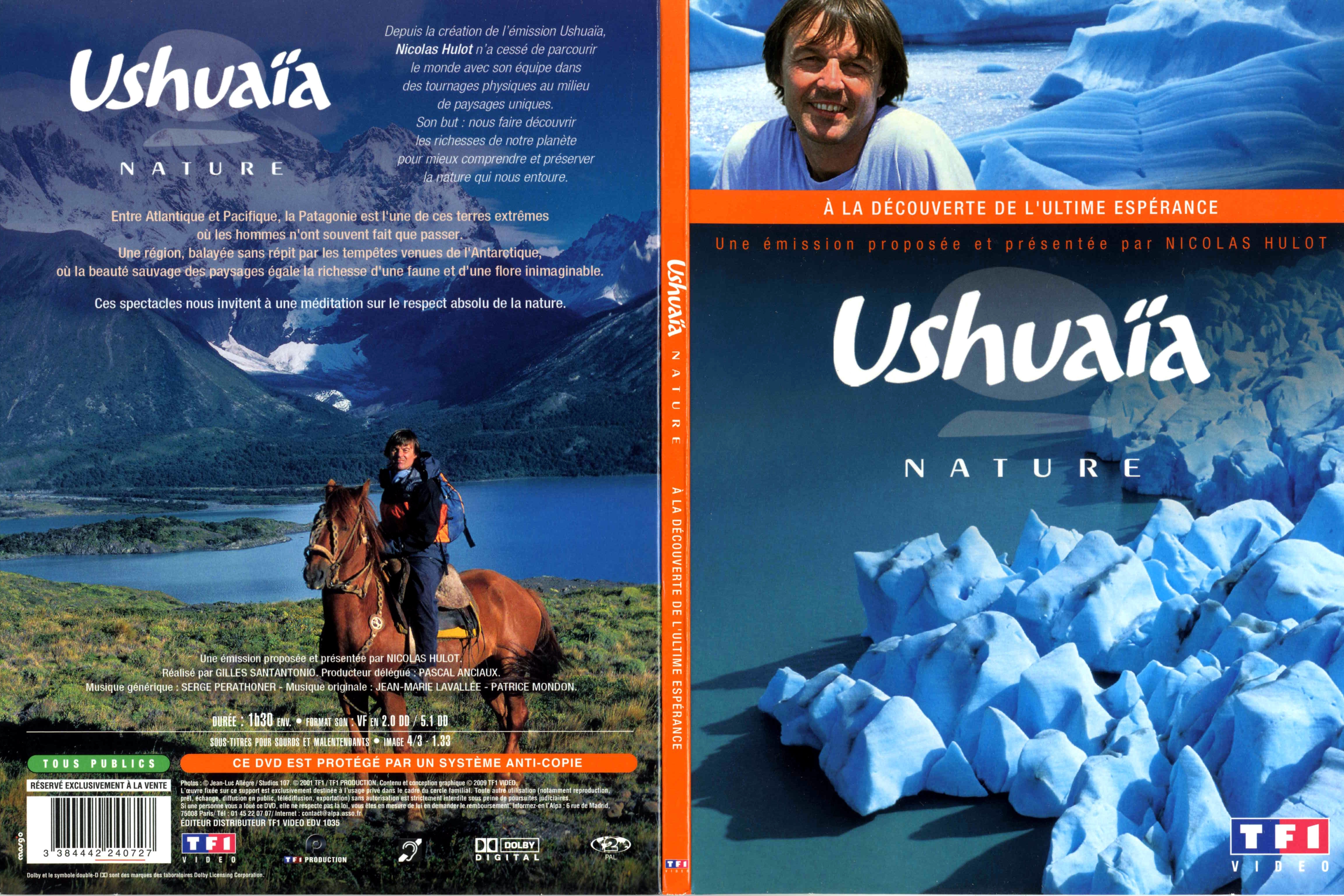 Jaquette DVD Ushuaia Nature - A la dcouverte de l