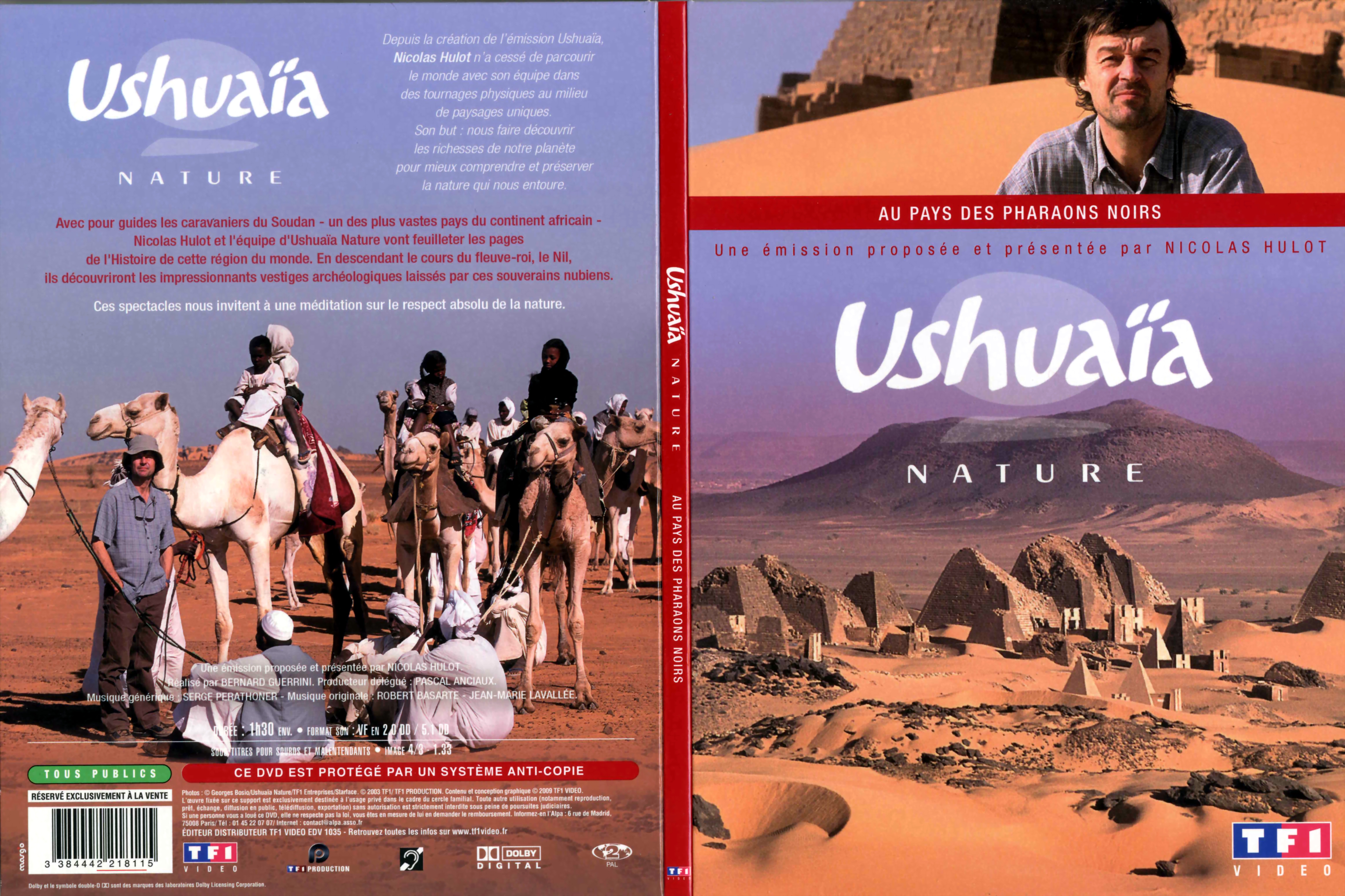 Jaquette DVD Ushuaia Nature - Au pays des Pharaons noirs