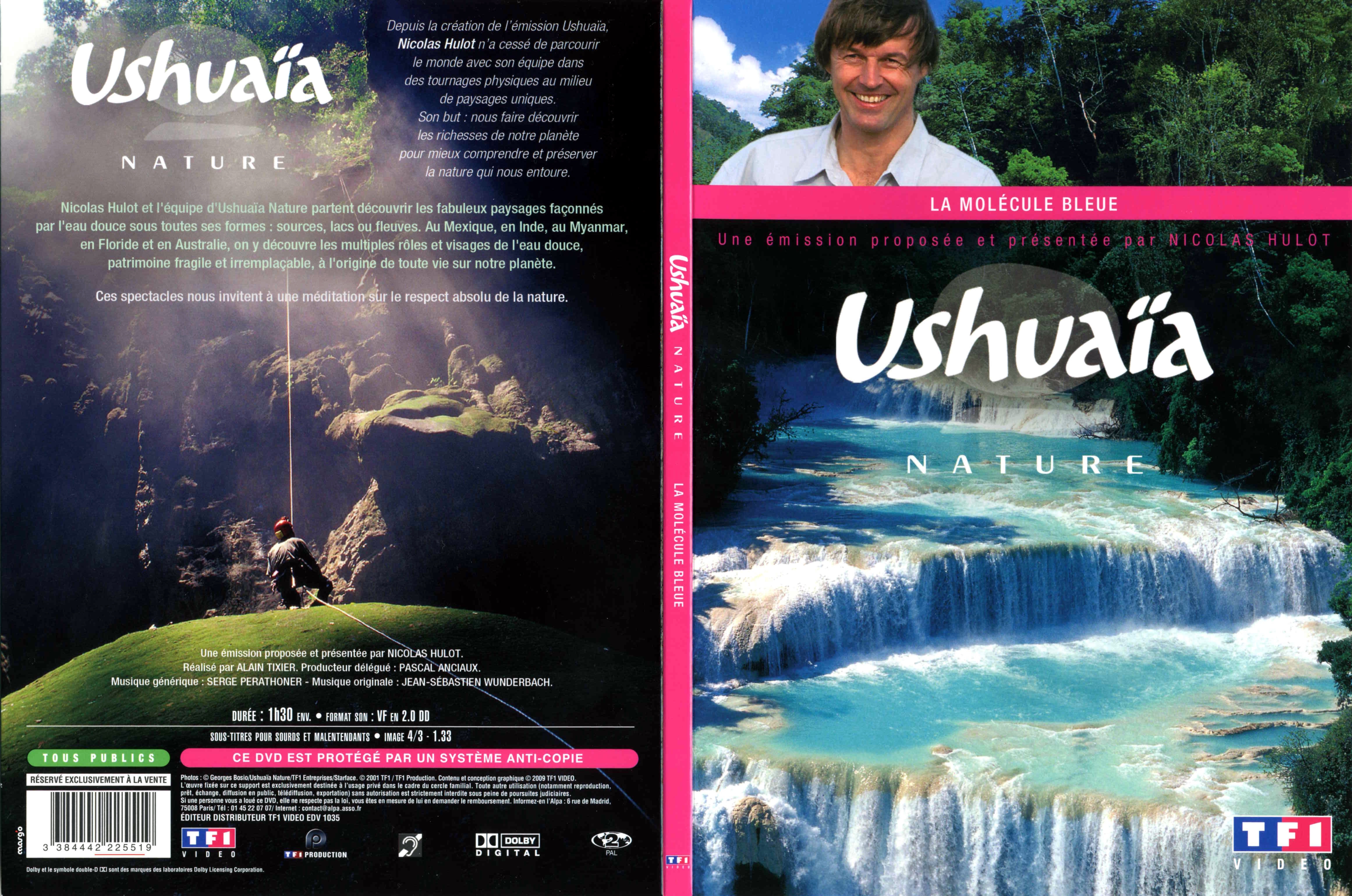 Jaquette DVD Ushuaia Nature - La Molecule Bleue