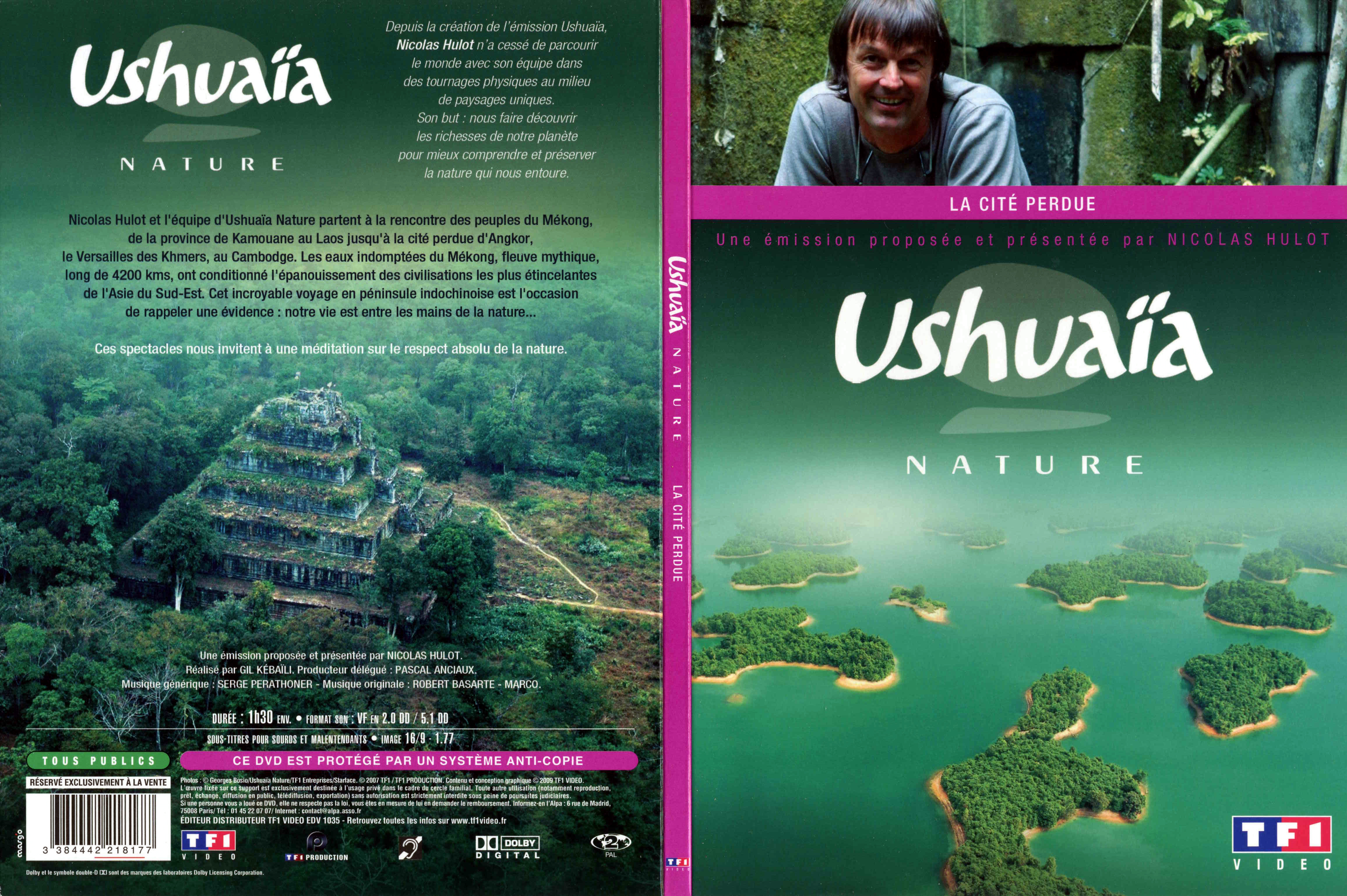 Jaquette DVD Ushuaia Nature - La cit perdue