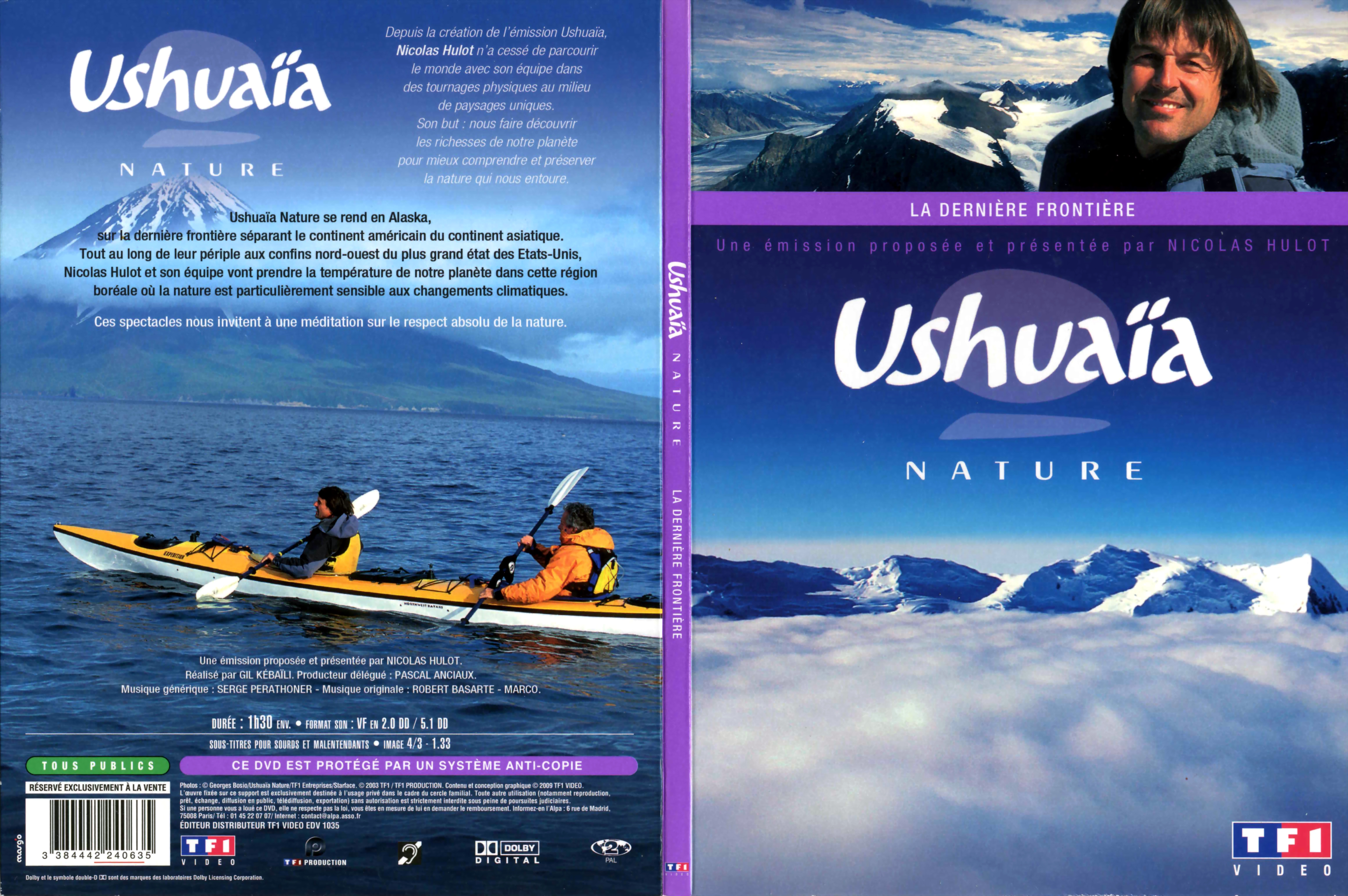 Jaquette DVD Ushuaia Nature - La dernire frontire