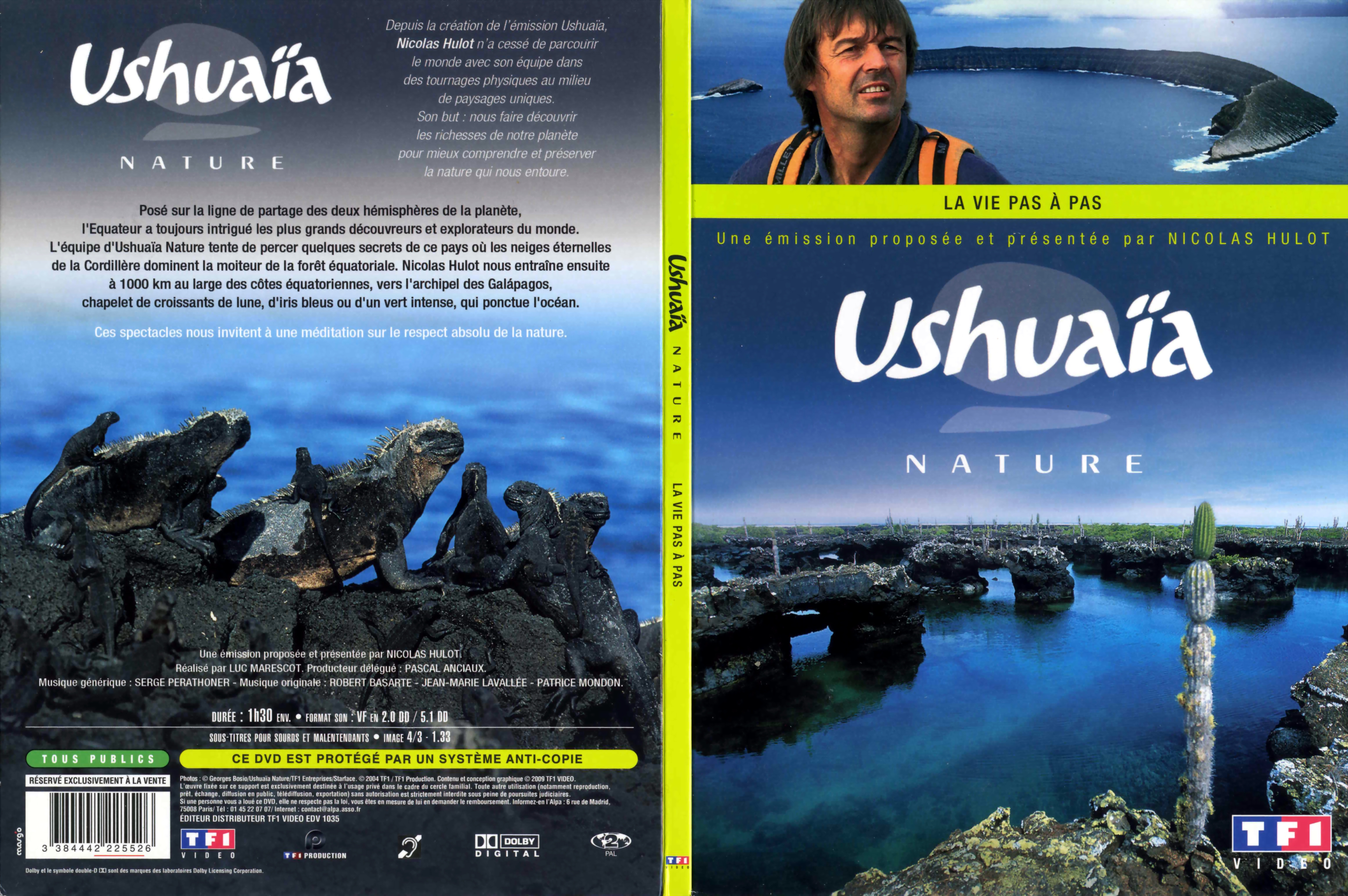 Jaquette DVD Ushuaia Nature - La vie pas  pas