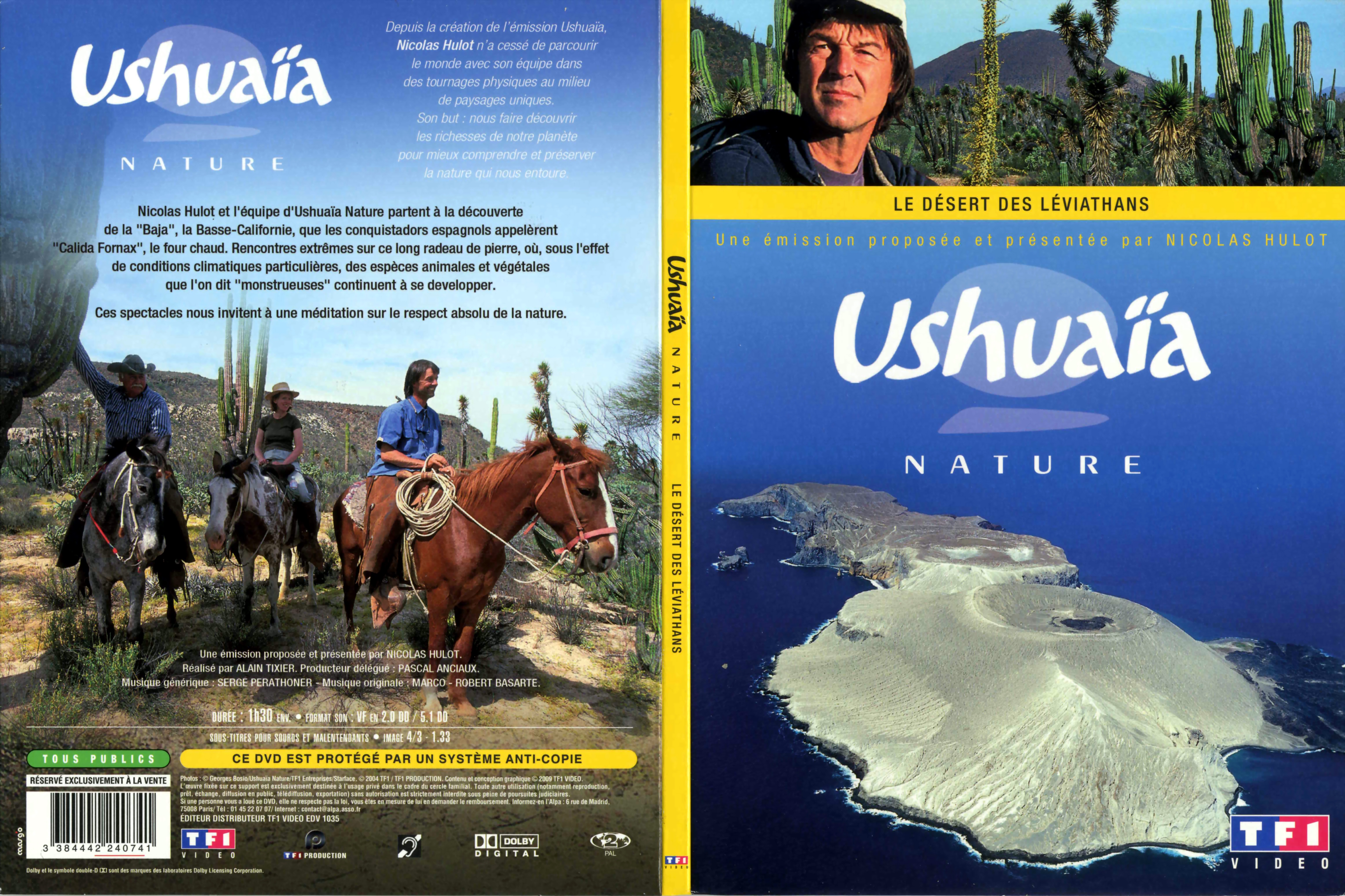 Jaquette DVD Ushuaia Nature - Le dsert des lviathans