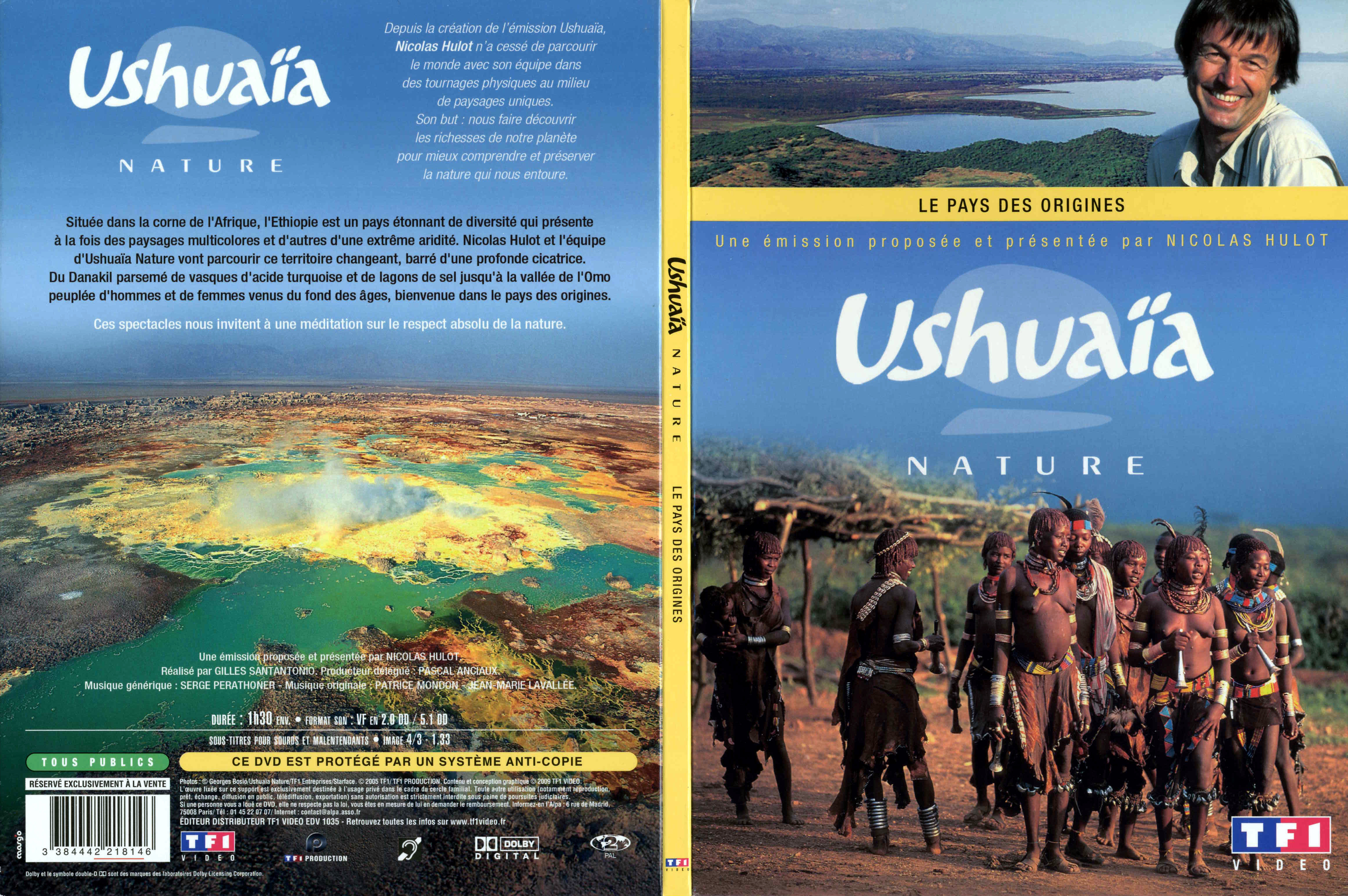 Jaquette DVD Ushuaia Nature - Le pays des origines