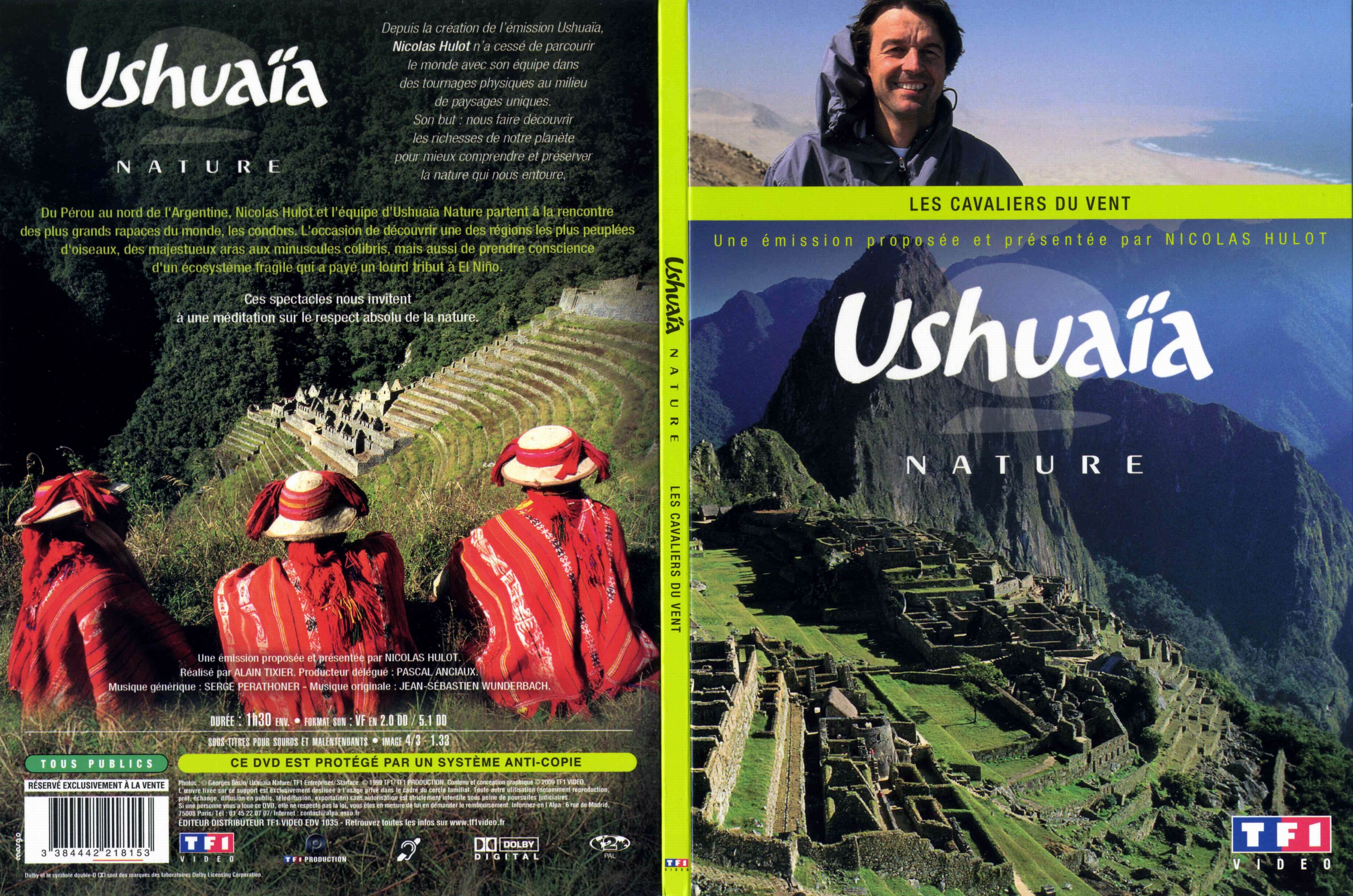 Jaquette DVD Ushuaia Nature - Les cavaliers du vent