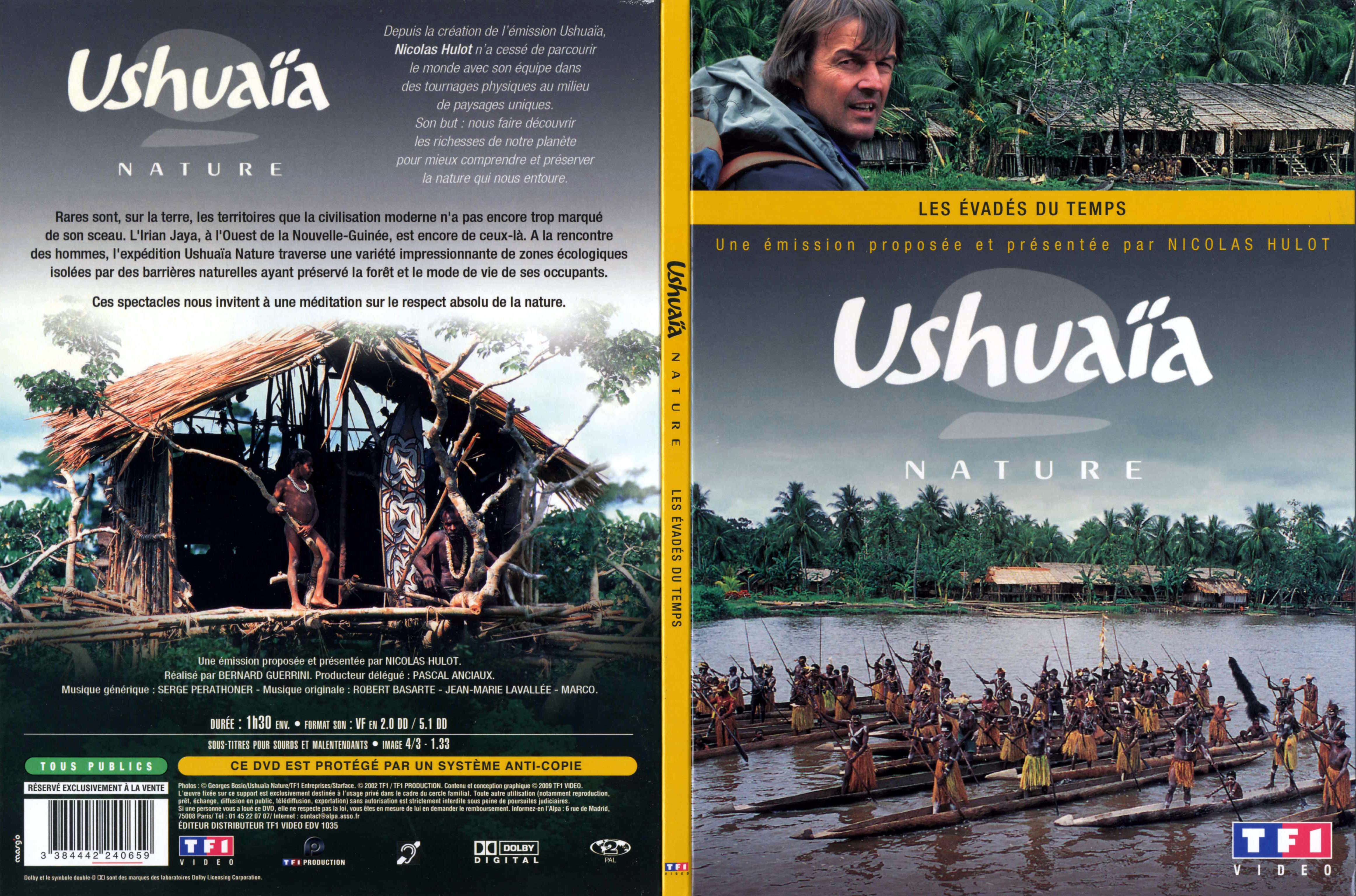 Jaquette DVD Ushuaia Nature - Les vads du temps