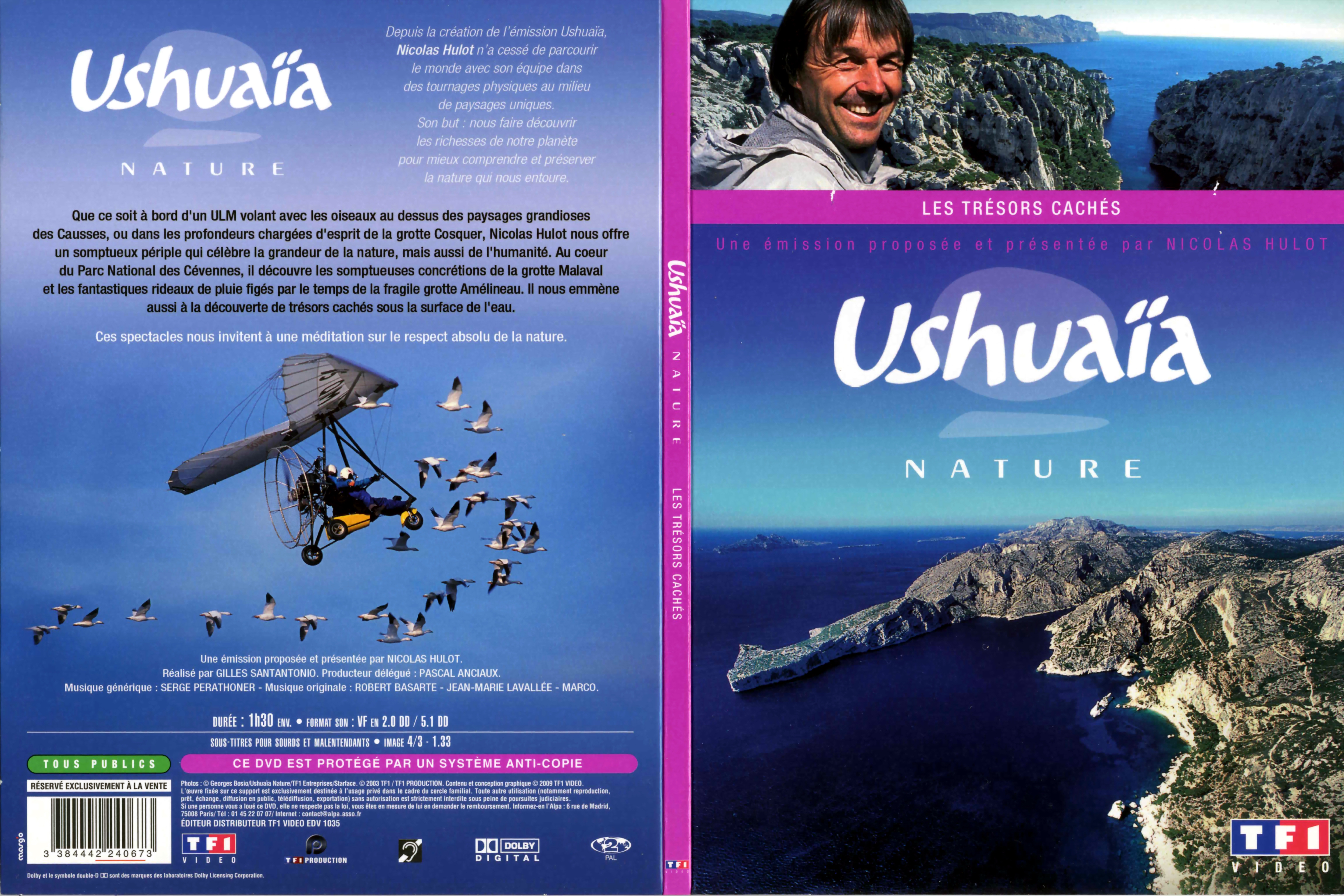 Jaquette DVD Ushuaia Nature - Les trsors cachs