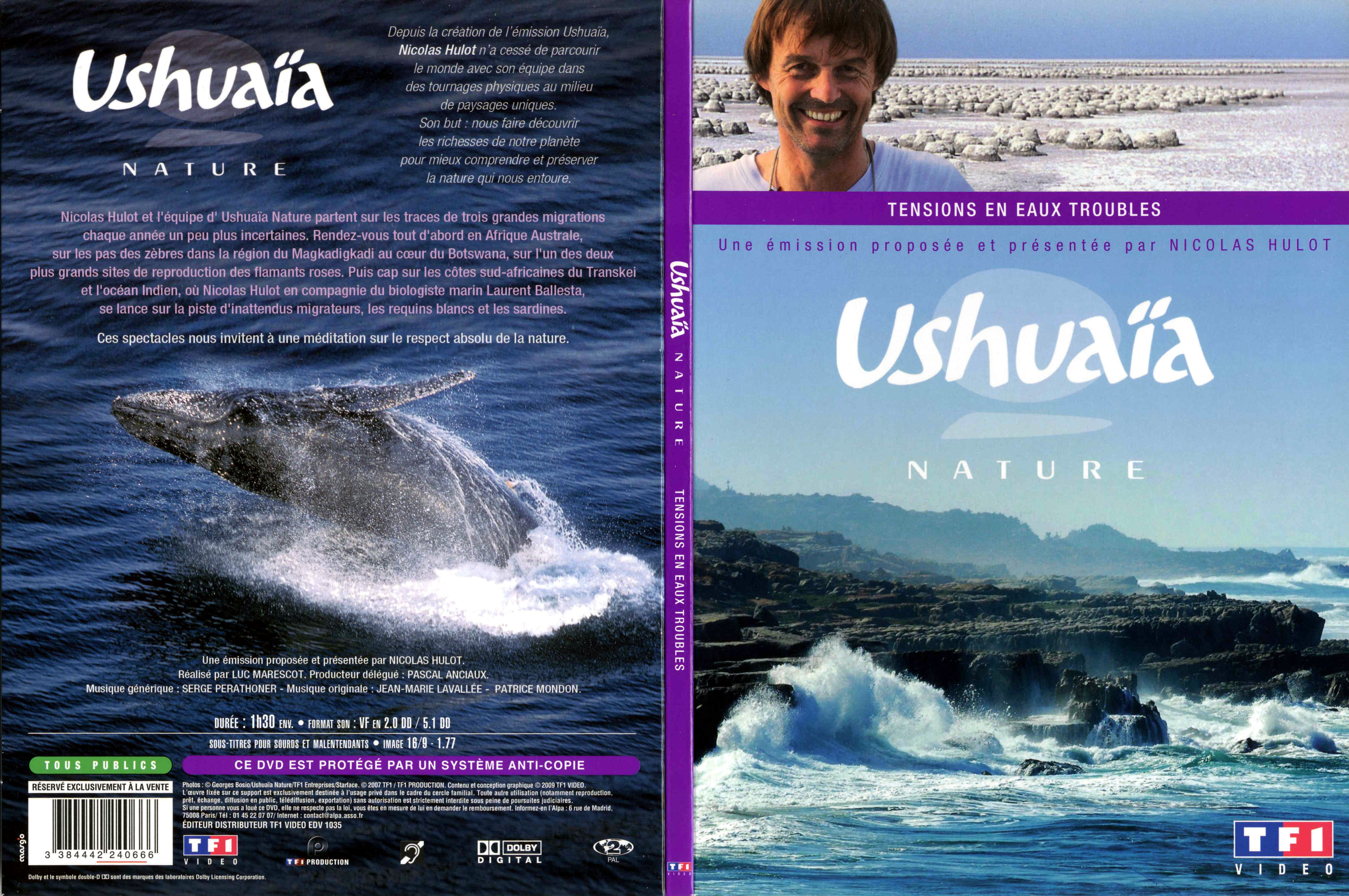Jaquette DVD Ushuaia Nature - Tensions en eaux troubles