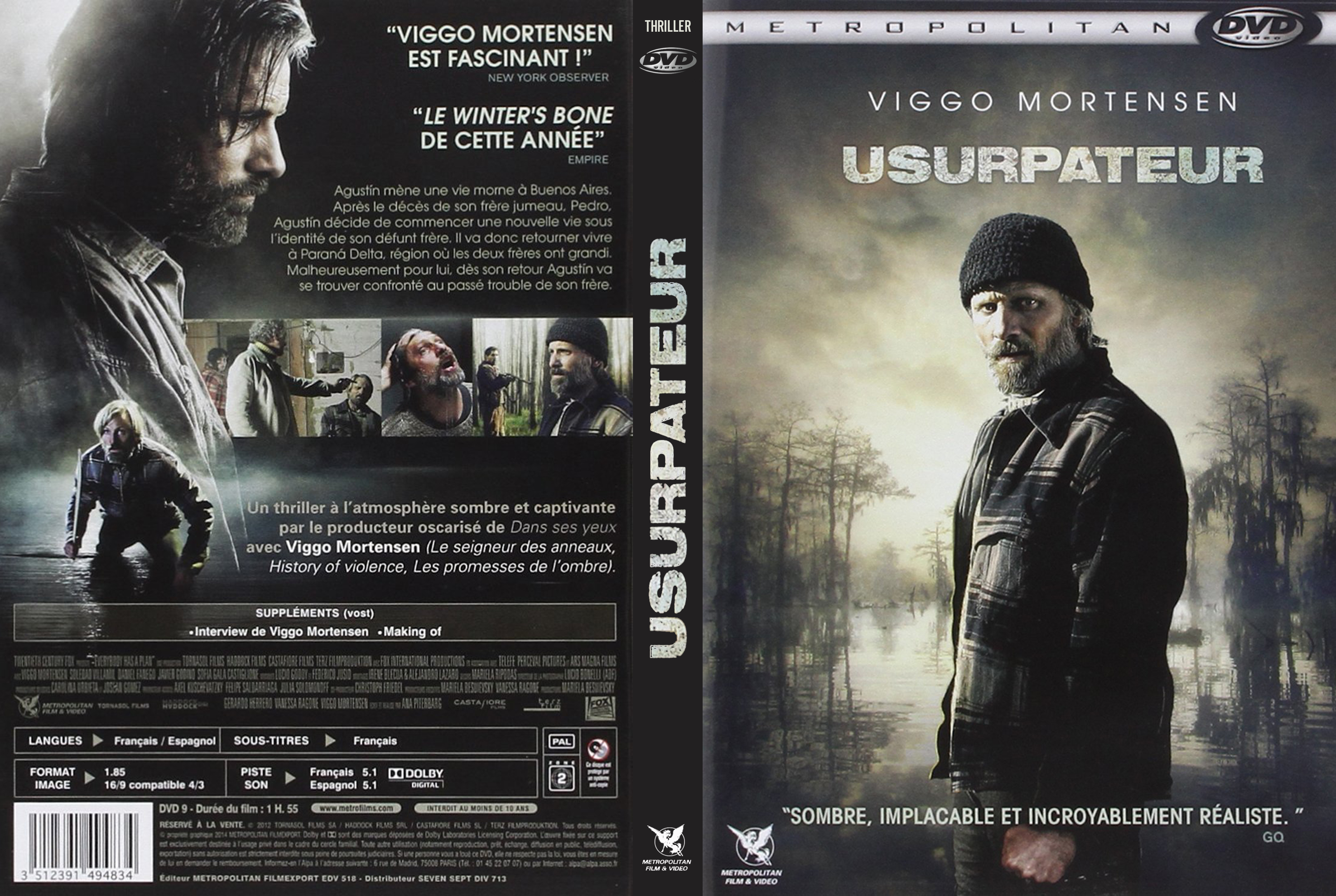 Jaquette DVD Usurpateur custom