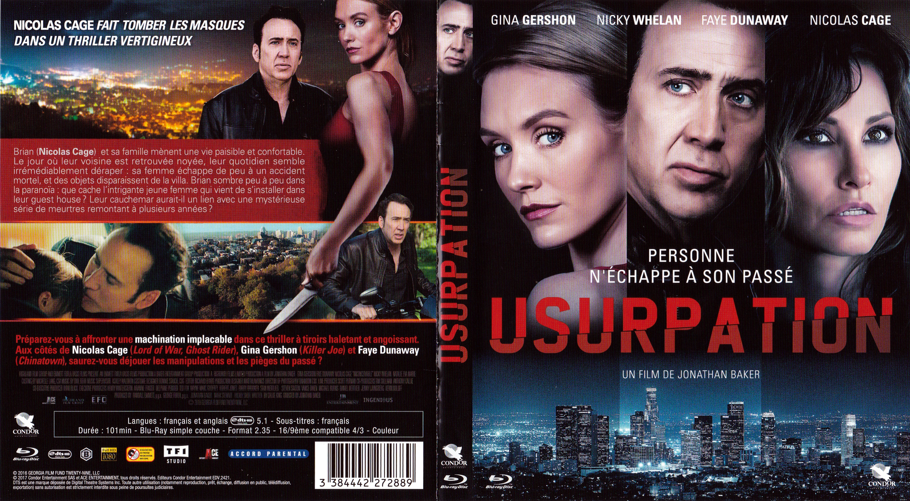 Jaquette DVD Usurpation 2017 (BLU-RAY)