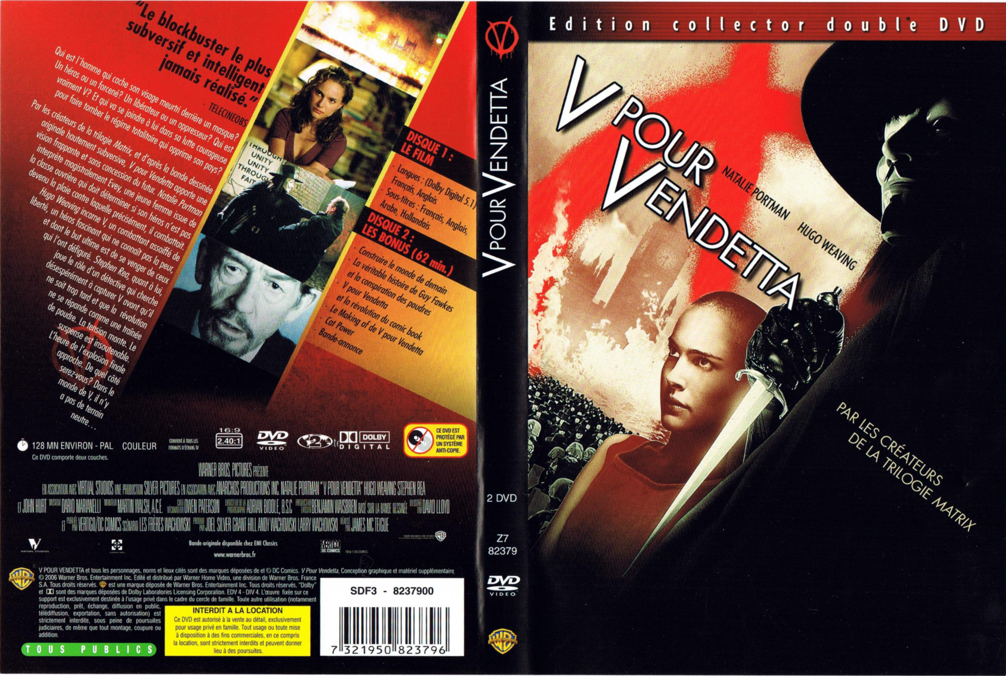 Jaquette DVD V pour vendetta v2