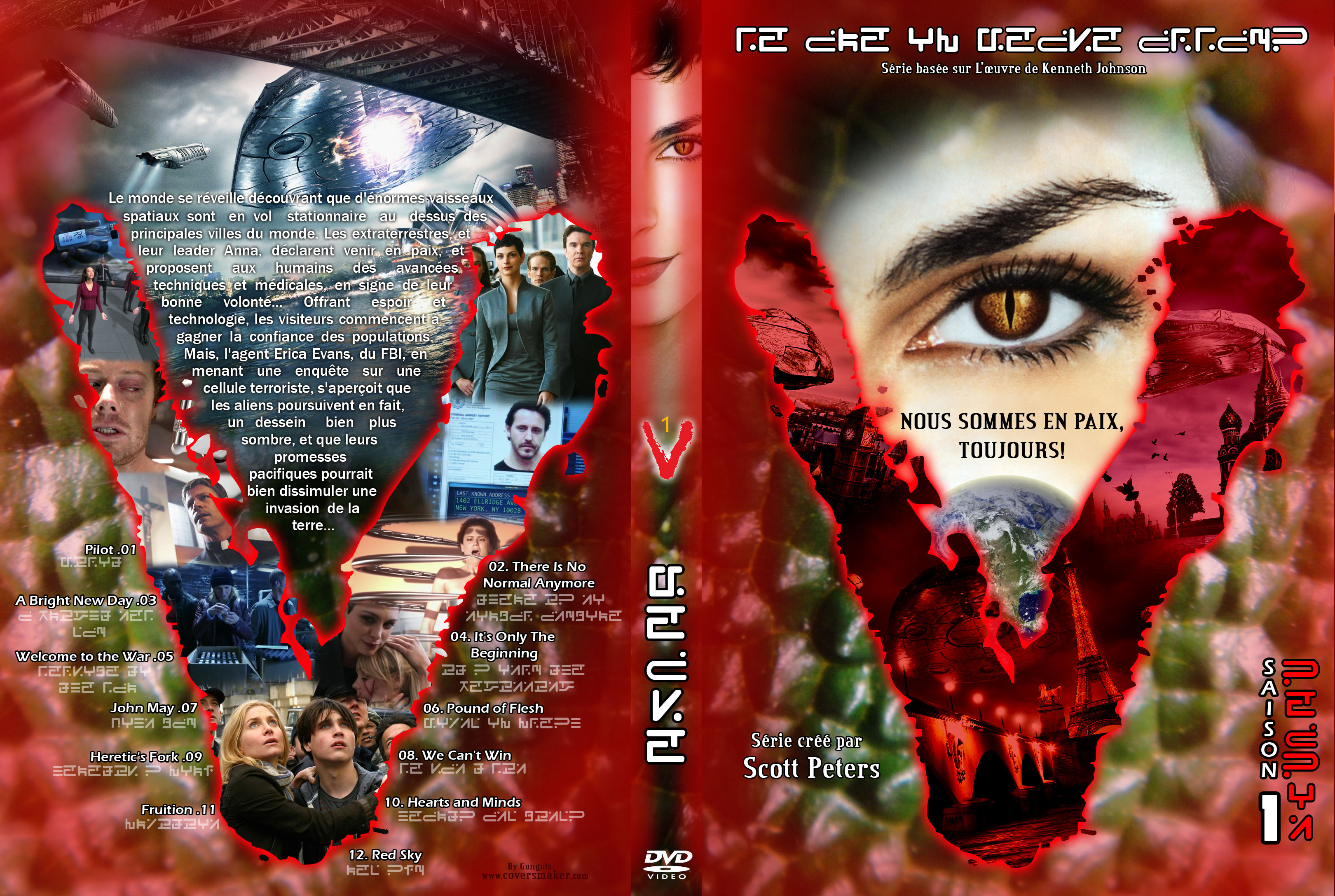 Jaquette DVD V saison 1 custom