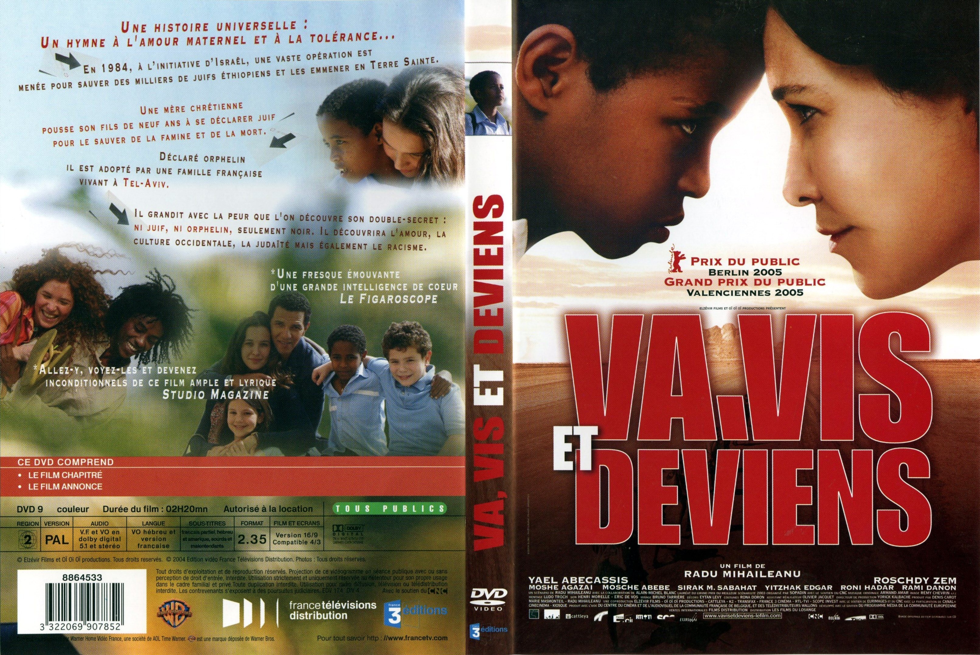 Jaquette DVD Va vis et deviens