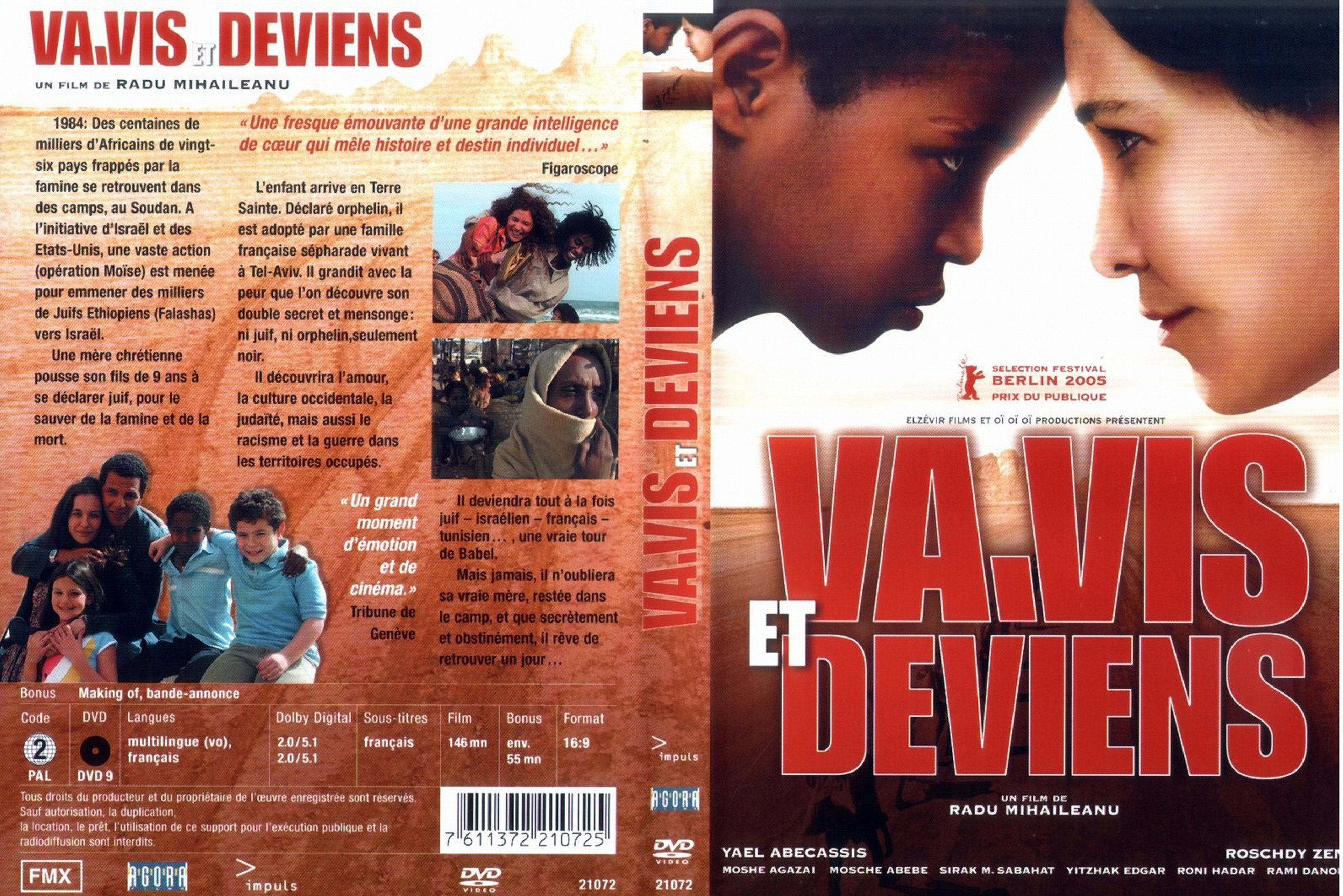 Jaquette DVD Va vis et deviens v2