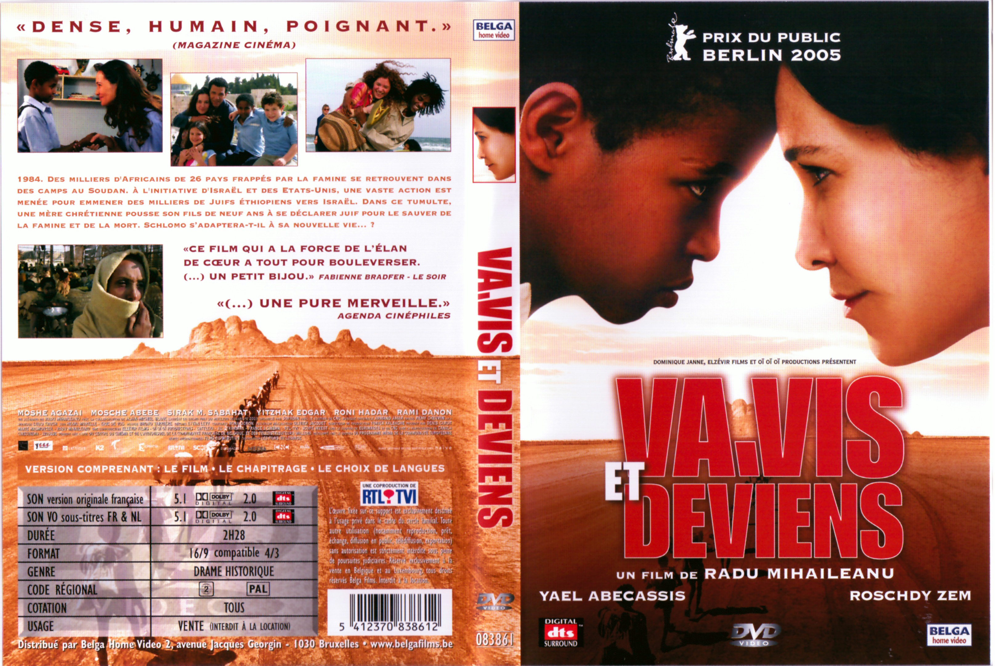 Jaquette DVD Va vis et deviens v3