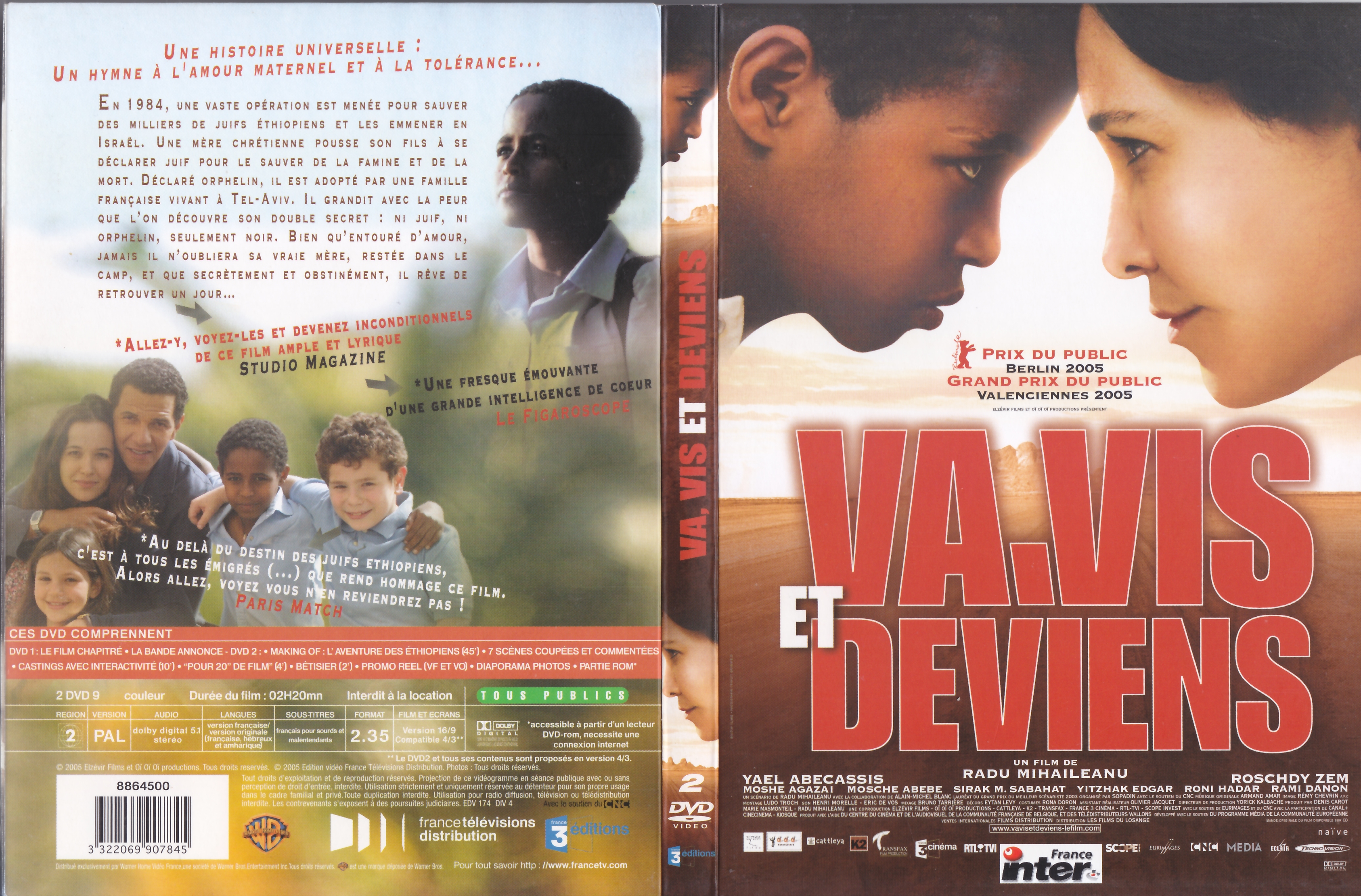 Jaquette DVD Va vis et deviens v4