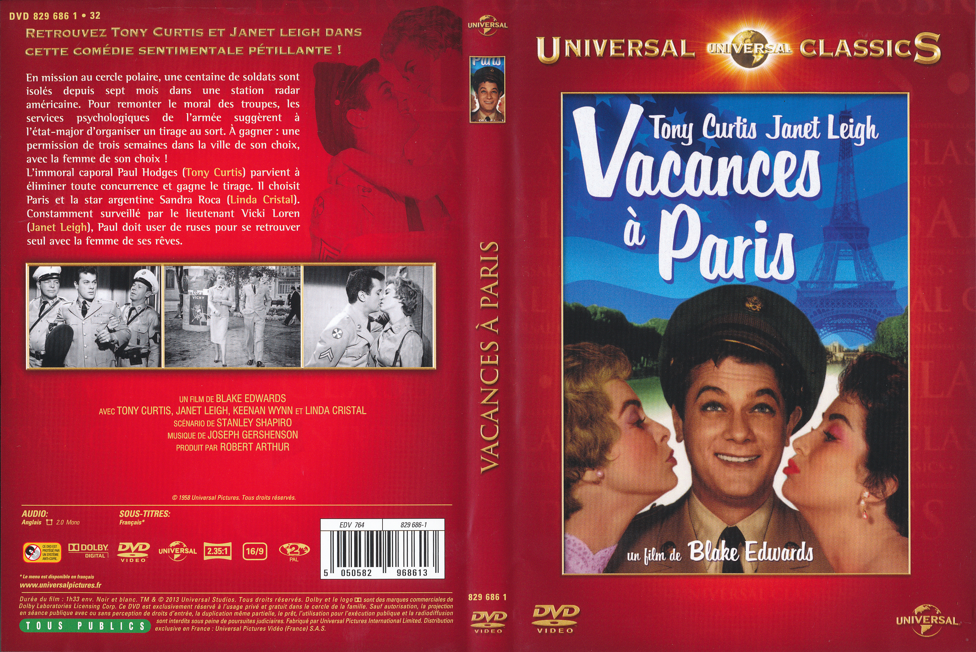 Jaquette DVD Vacances  Paris